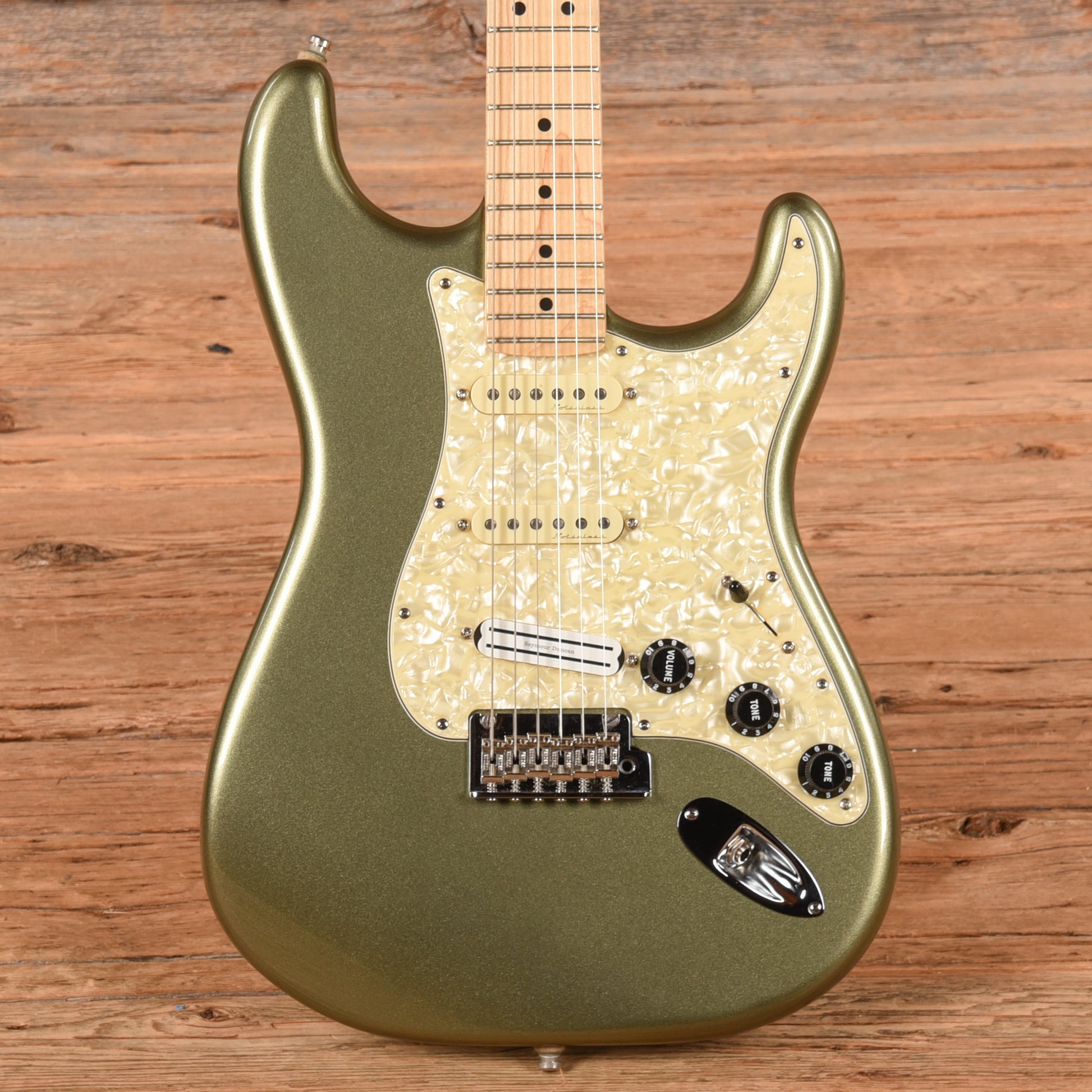 Fender American Professional Stratocaster Neck with American Standard Body Jade Pearl Metallic Electric Guitars / Solid Body