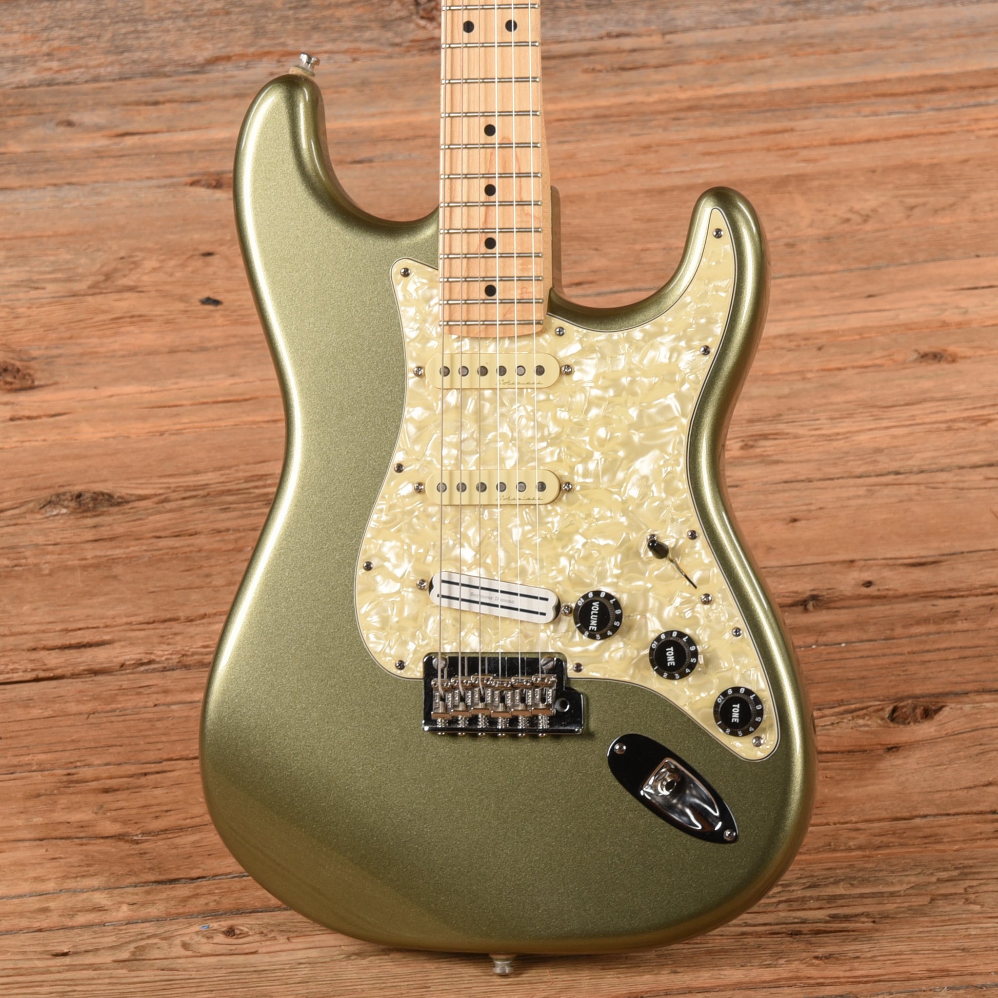 Fender American Professional Stratocaster Neck with American Standard Body Jade Pearl Metallic Electric Guitars / Solid Body