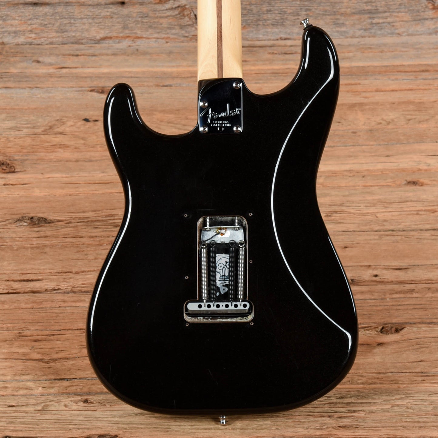 Fender American Professional Stratocaster Neck with Unknown Fender Body Black Electric Guitars / Solid Body