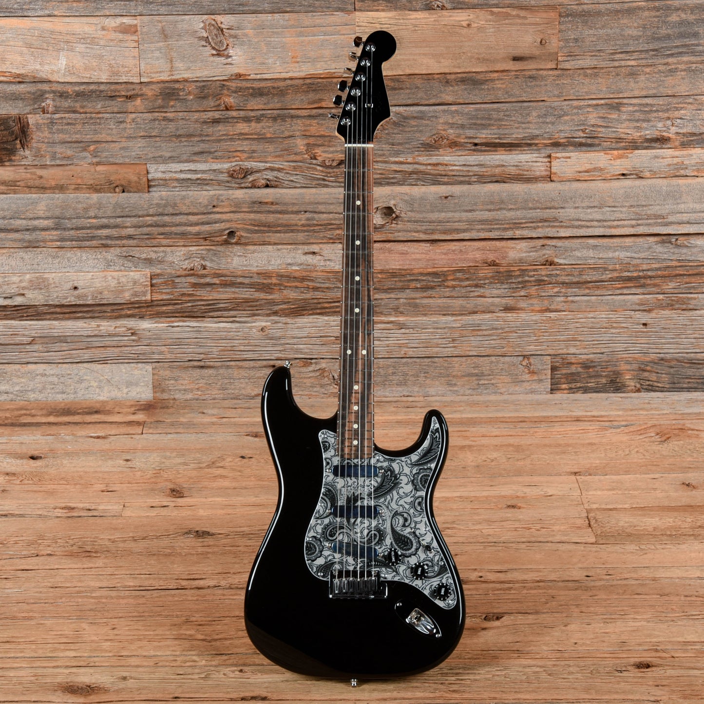 Fender American Professional Stratocaster Neck with Unknown Fender Body Black Electric Guitars / Solid Body