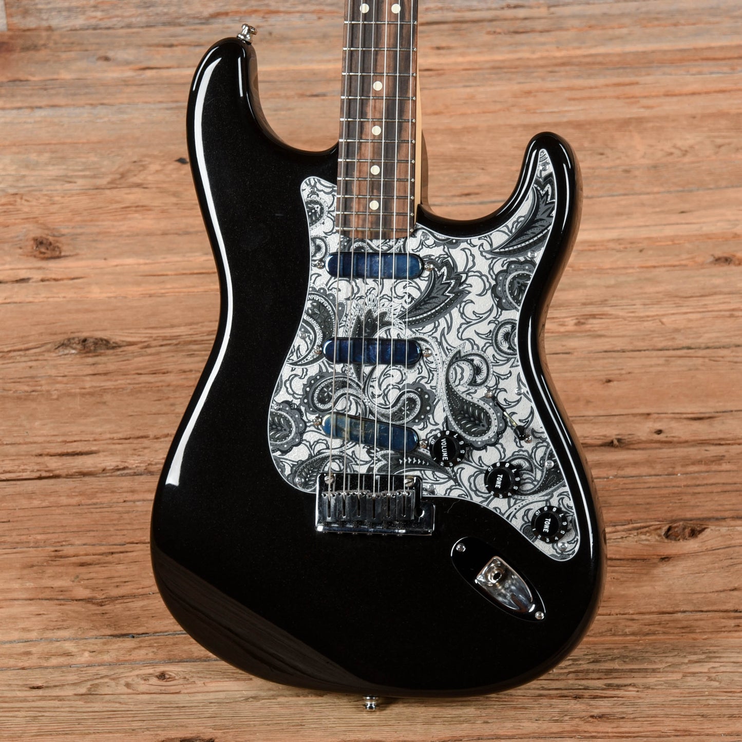 Fender American Professional Stratocaster Neck with Unknown Fender Body Black Electric Guitars / Solid Body