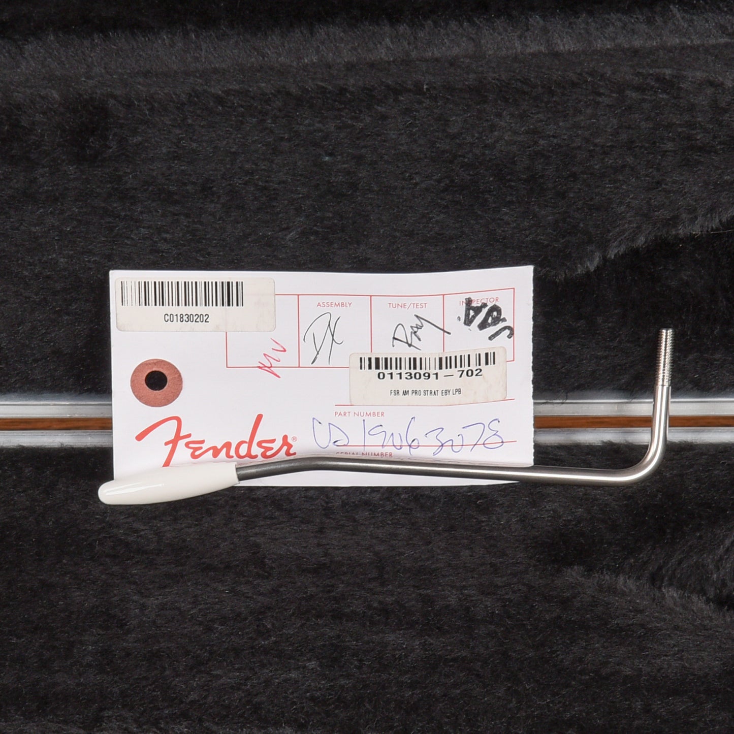 Fender American Professional Stratocaster Neck with Unknown Fender Body Transparent Blue Electric Guitars / Solid Body