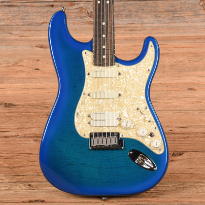 Fender American Professional Stratocaster Neck with Unknown Fender Body Transparent Blue Electric Guitars / Solid Body