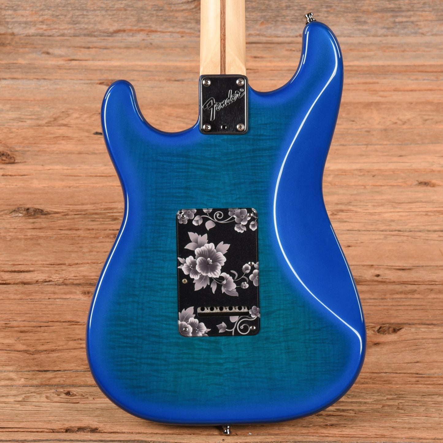 Fender American Professional Stratocaster Neck with Unknown Fender Body Transparent Blue Electric Guitars / Solid Body