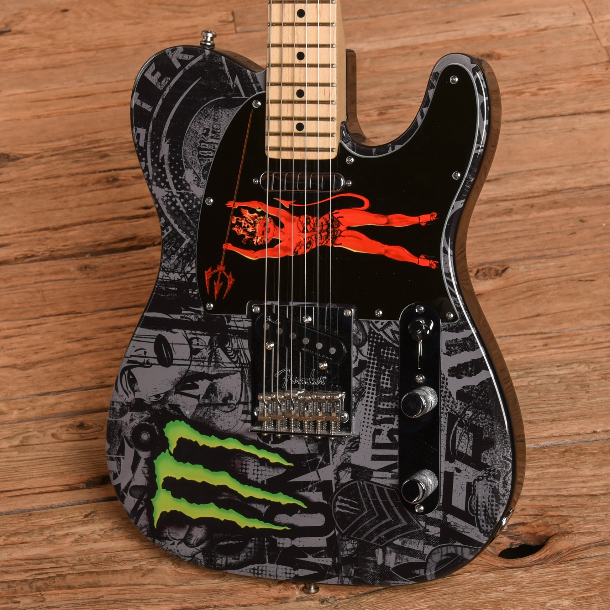 Fender American Professional Telecaster Neck with American Standard Body Monster Energy Electric Guitars / Solid Body