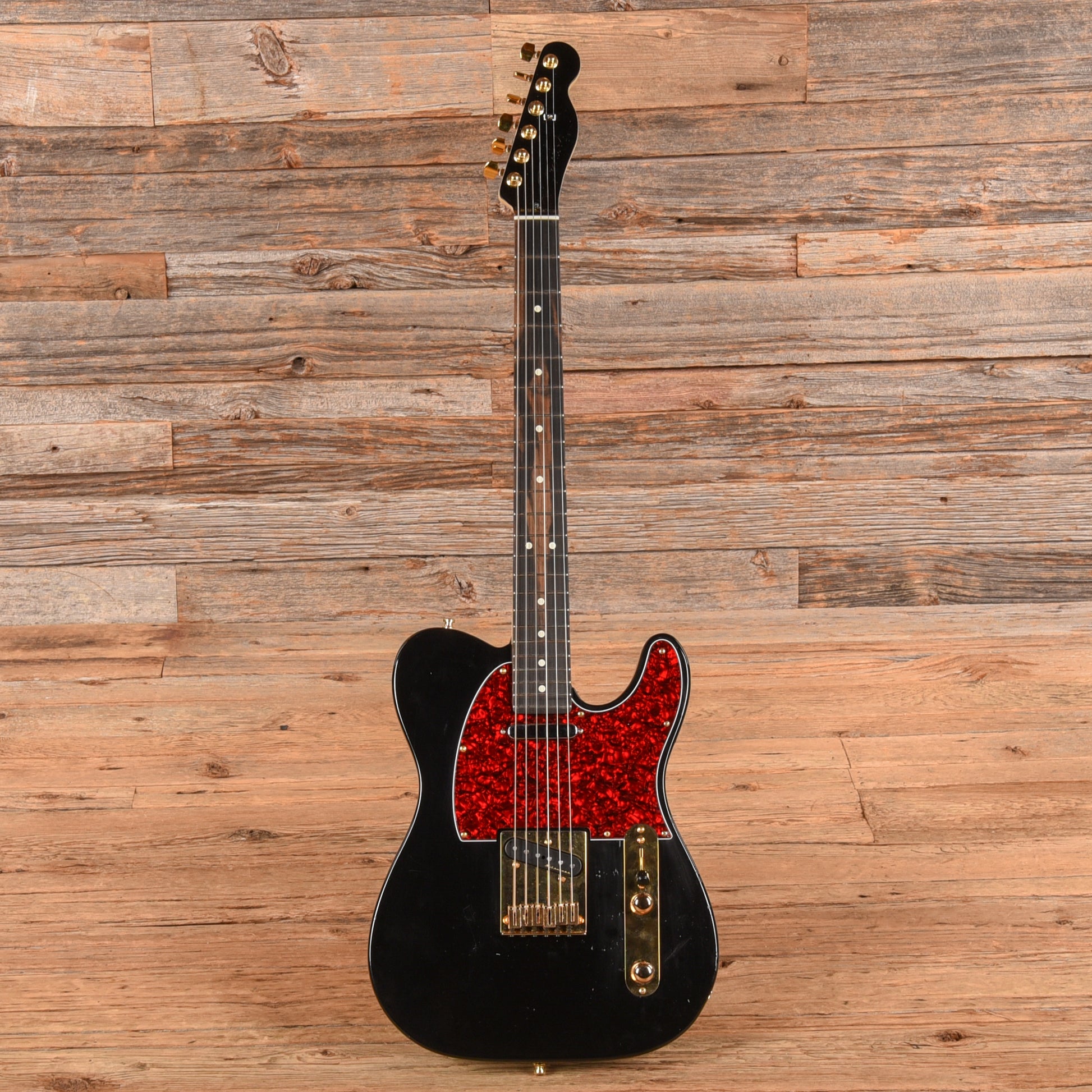 Fender American Professional Telecaster Neck with Unknown Fender Body Black Refin Electric Guitars / Solid Body
