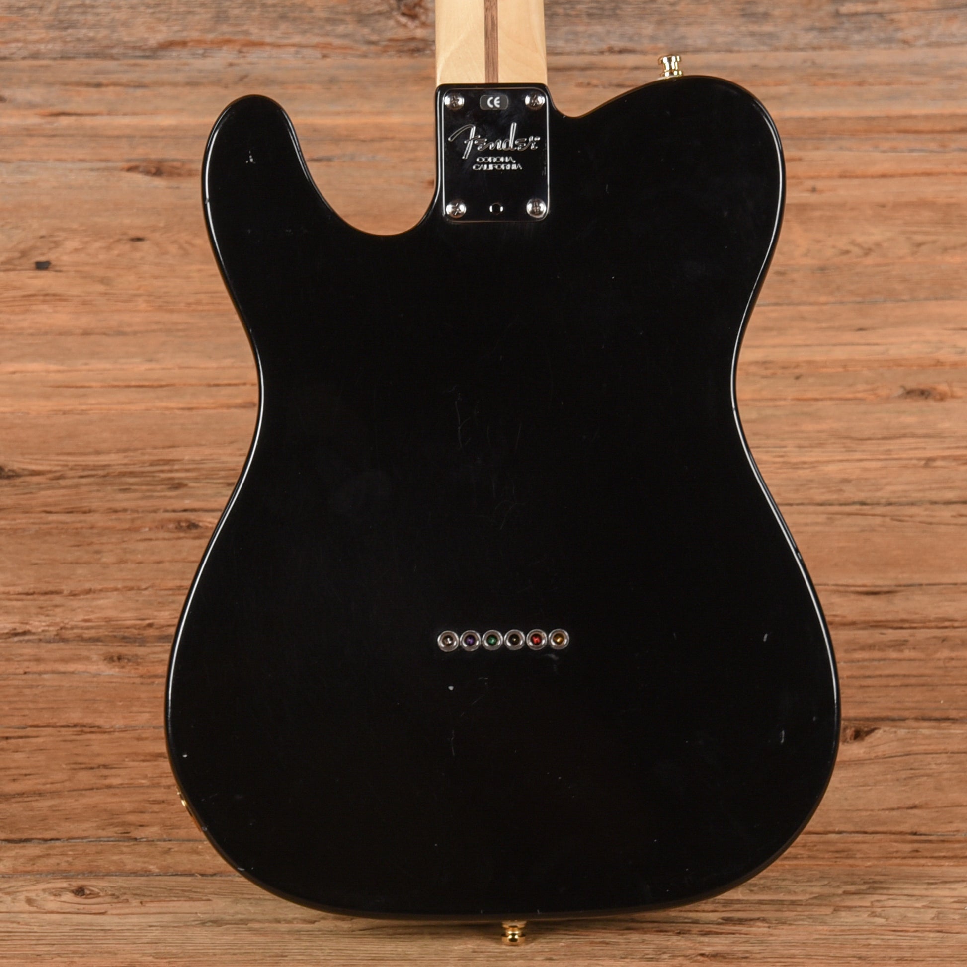Fender American Professional Telecaster Neck with Unknown Fender Body Black Refin Electric Guitars / Solid Body