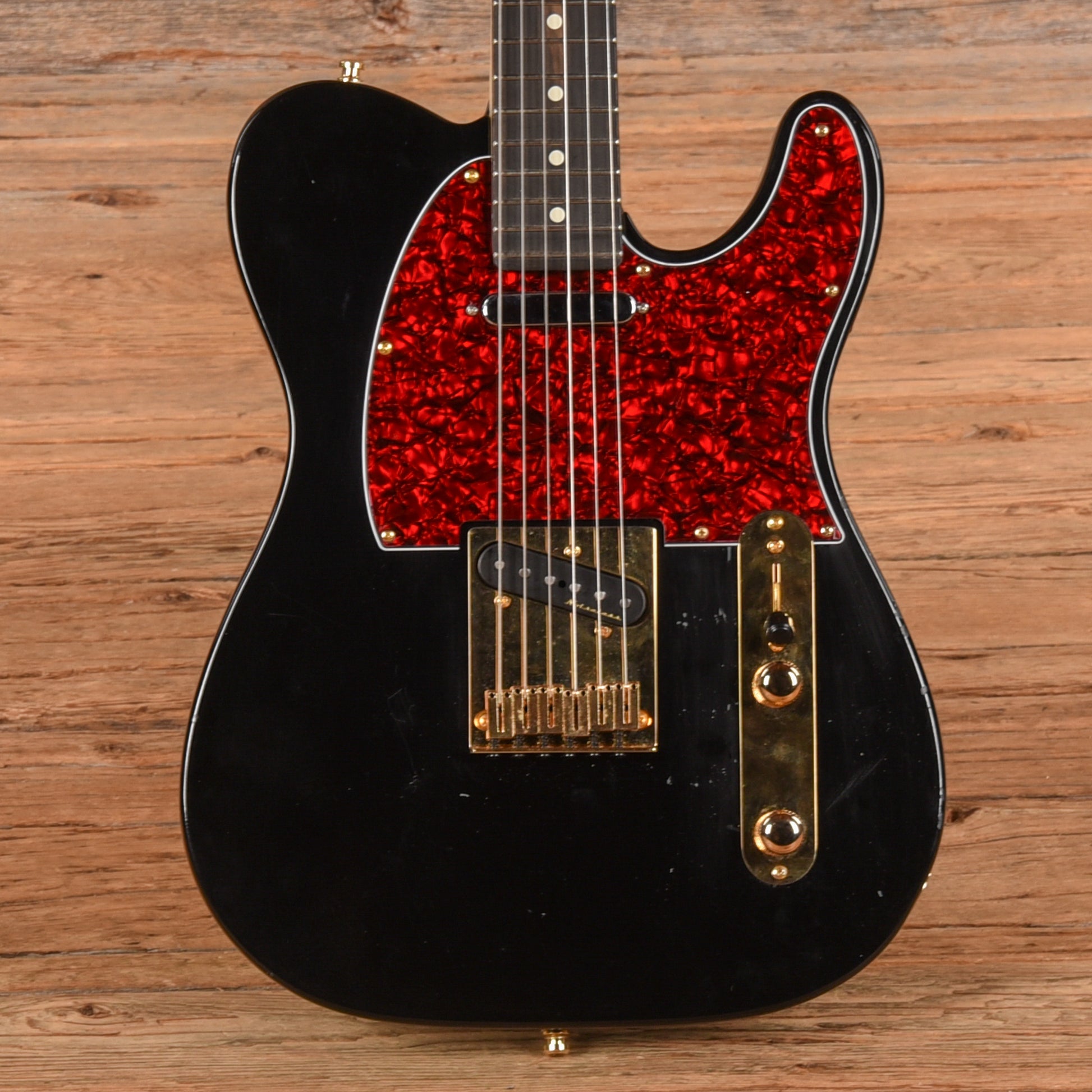Fender American Professional Telecaster Neck with Unknown Fender Body Black Refin Electric Guitars / Solid Body