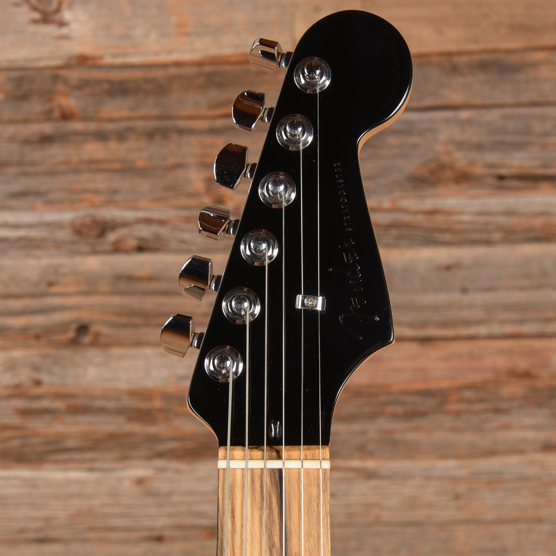 Fender American QMT Stratocaster with Pale Moon Ebony Fretboard Transparent Black 2019 Electric Guitars / Solid Body