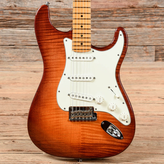 Fender American Select Stratocaster Dark Cherry Burst 2011 Electric Guitars / Solid Body