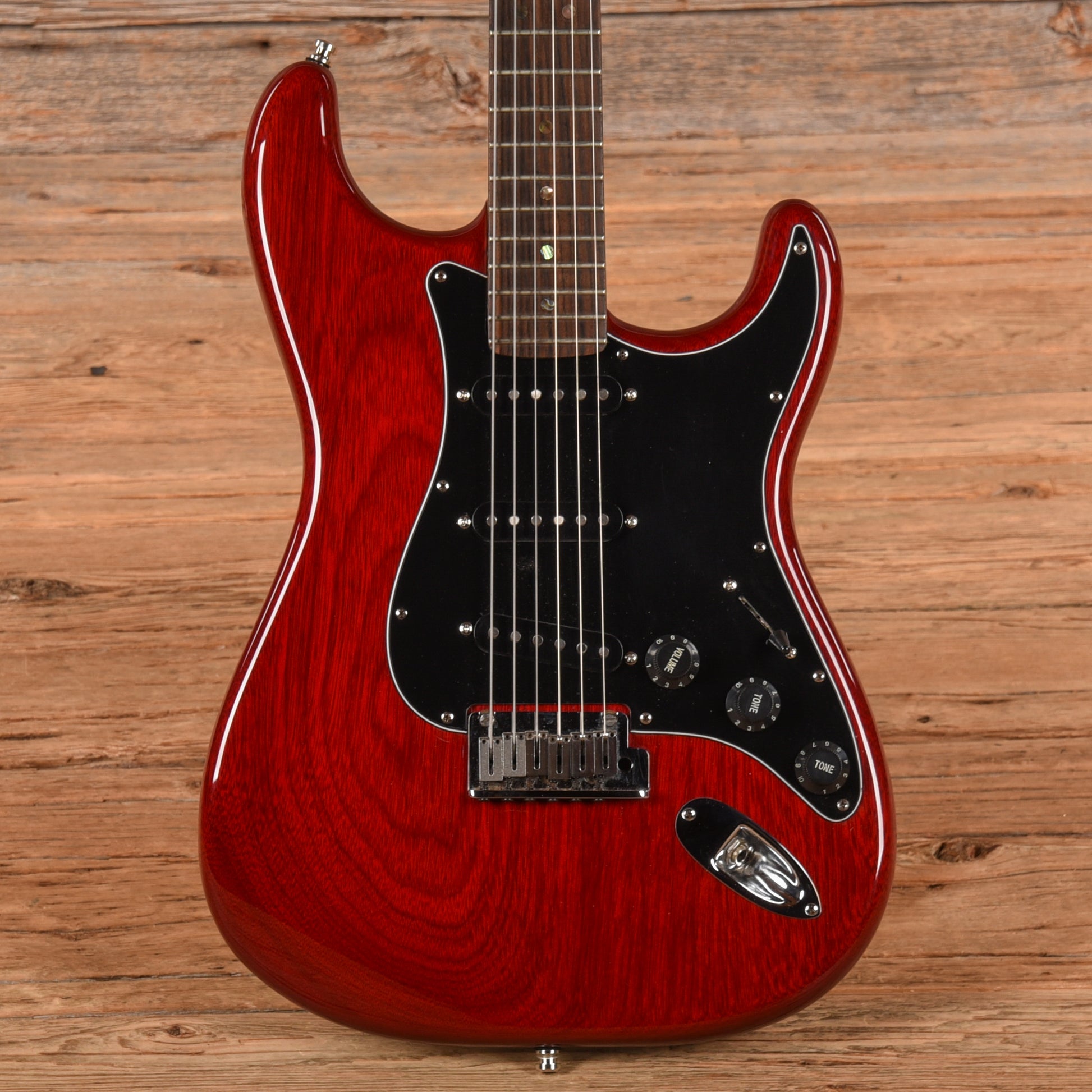 Fender American Select Stratocaster HSS Crimson Red Transparent 2007 Electric Guitars / Solid Body