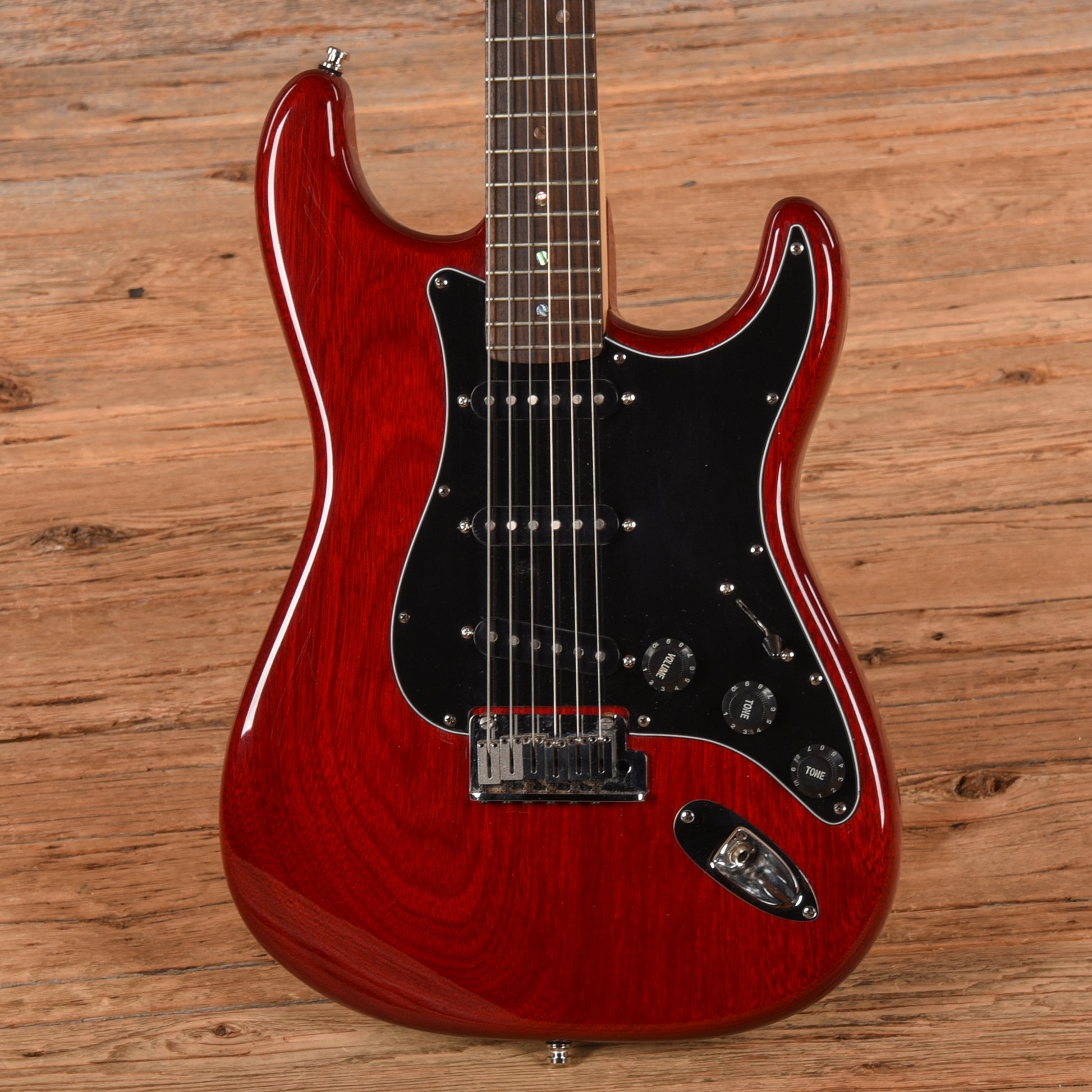 Fender American Select Stratocaster HSS Crimson Red Transparent 2007 Electric Guitars / Solid Body