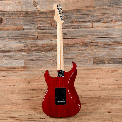 Fender American Select Stratocaster HSS Crimson Red Transparent 2008 Electric Guitars / Solid Body