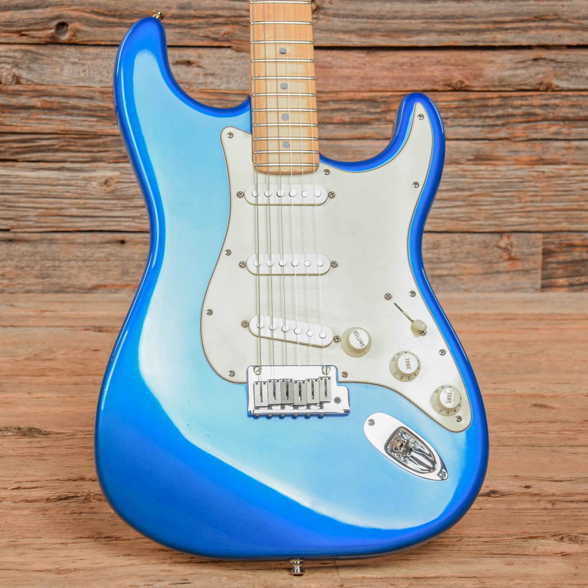 Fender American Series Stratocaster Chrome Blue 2002 Electric Guitars / Solid Body