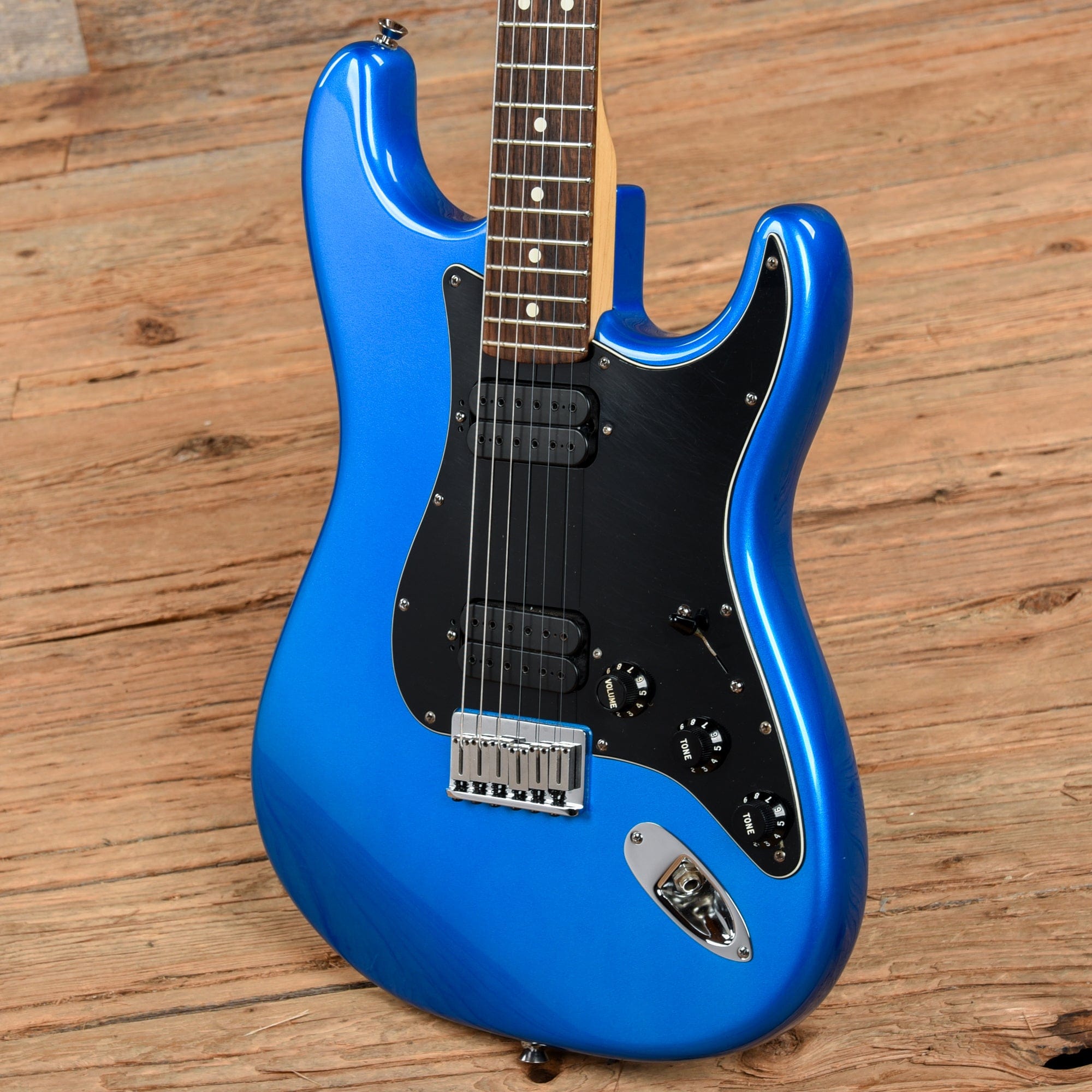 Stratocaster Back Fender American Series Stratocaster HH Hardtail Chrome Blue 2003 ...