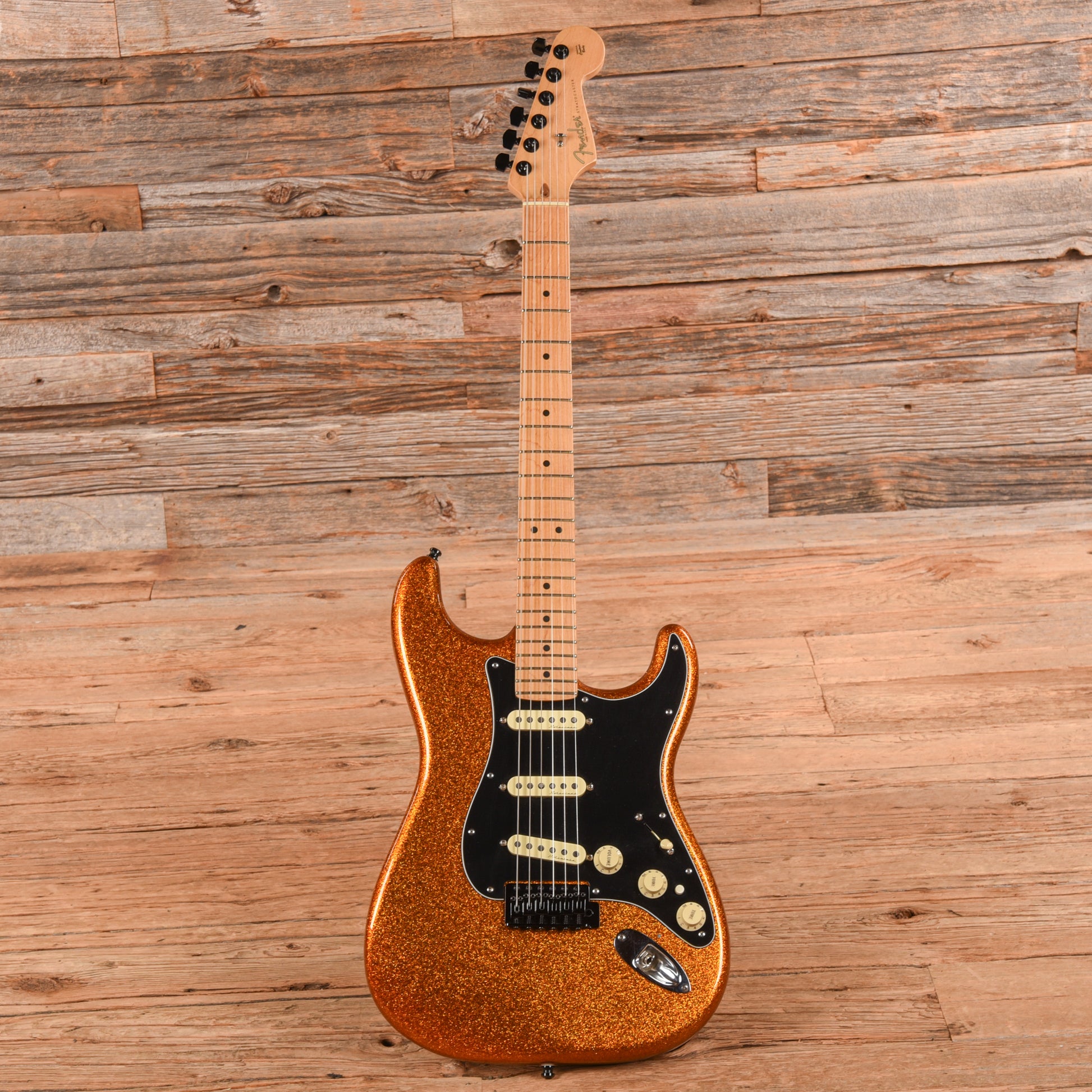 Fender American Series Stratocaster Neck with Unknown Body Gold Sparkle Electric Guitars / Solid Body