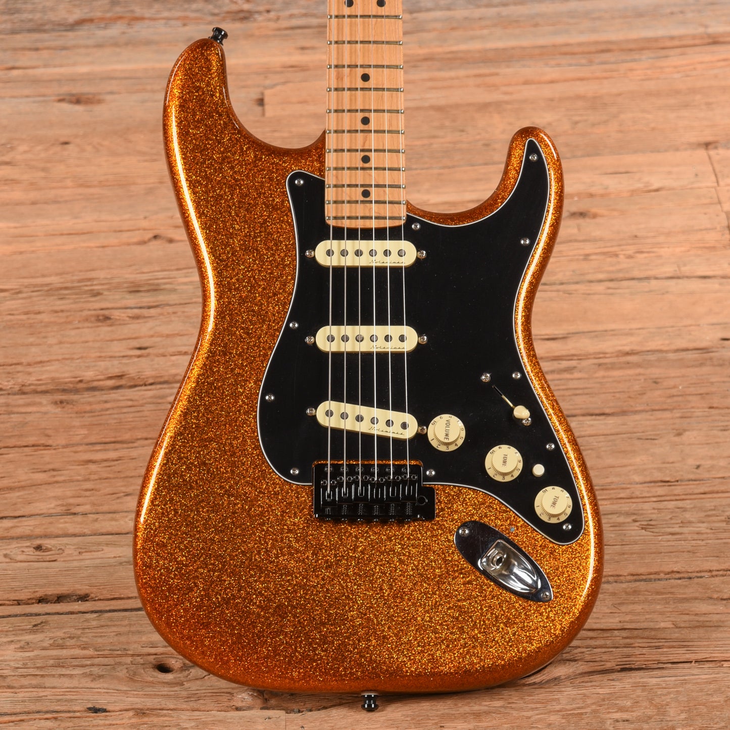 Fender American Series Stratocaster Neck with Unknown Body Gold Sparkle Electric Guitars / Solid Body