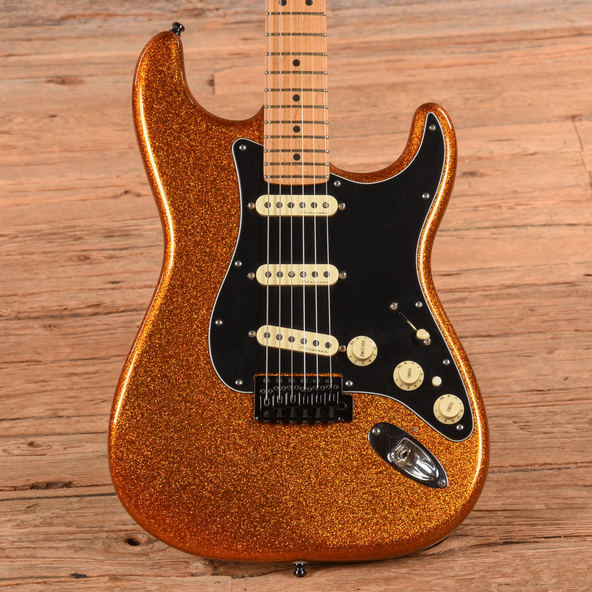 Fender American Series Stratocaster Neck with Unknown Body Gold Sparkle Electric Guitars / Solid Body