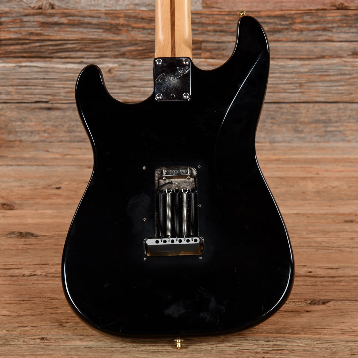 Fender American Series Stratocaster Neck with Unknown Fender Body Black Electric Guitars / Solid Body