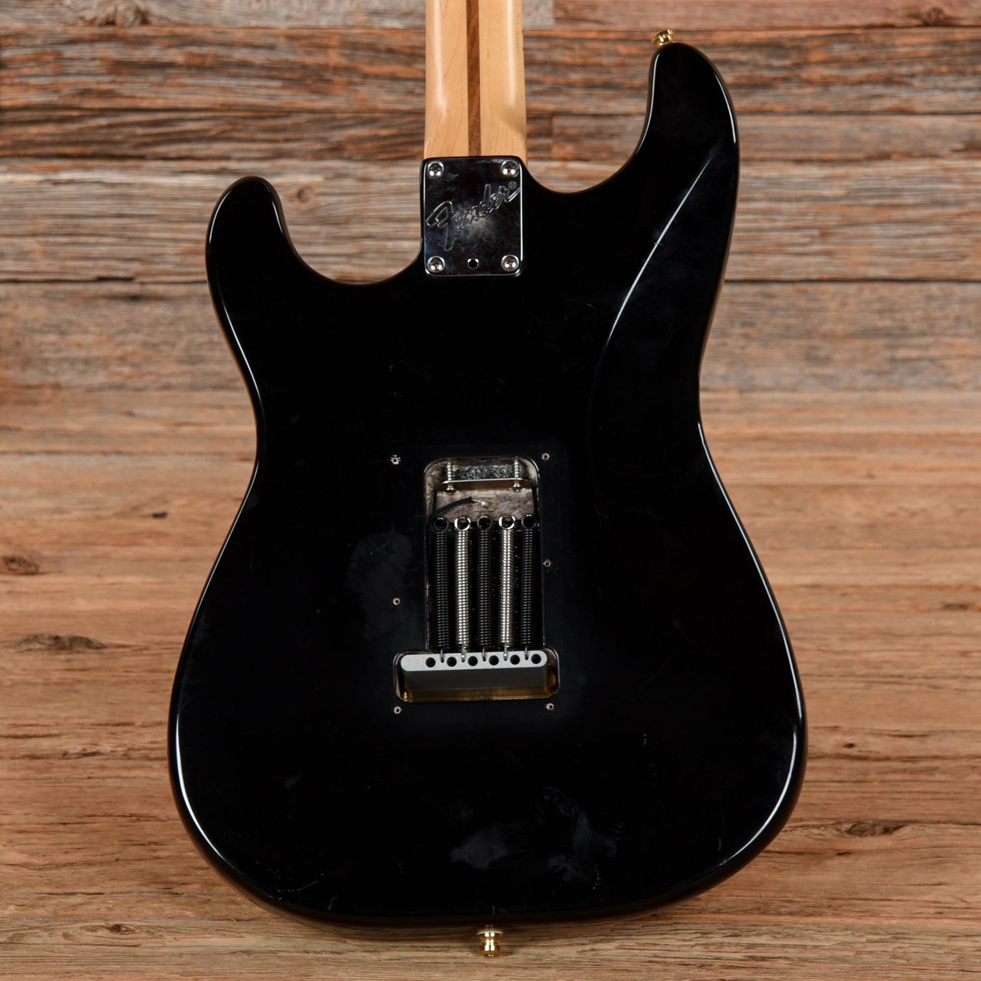 Fender American Series Stratocaster Neck with Unknown Fender Body Black Electric Guitars / Solid Body