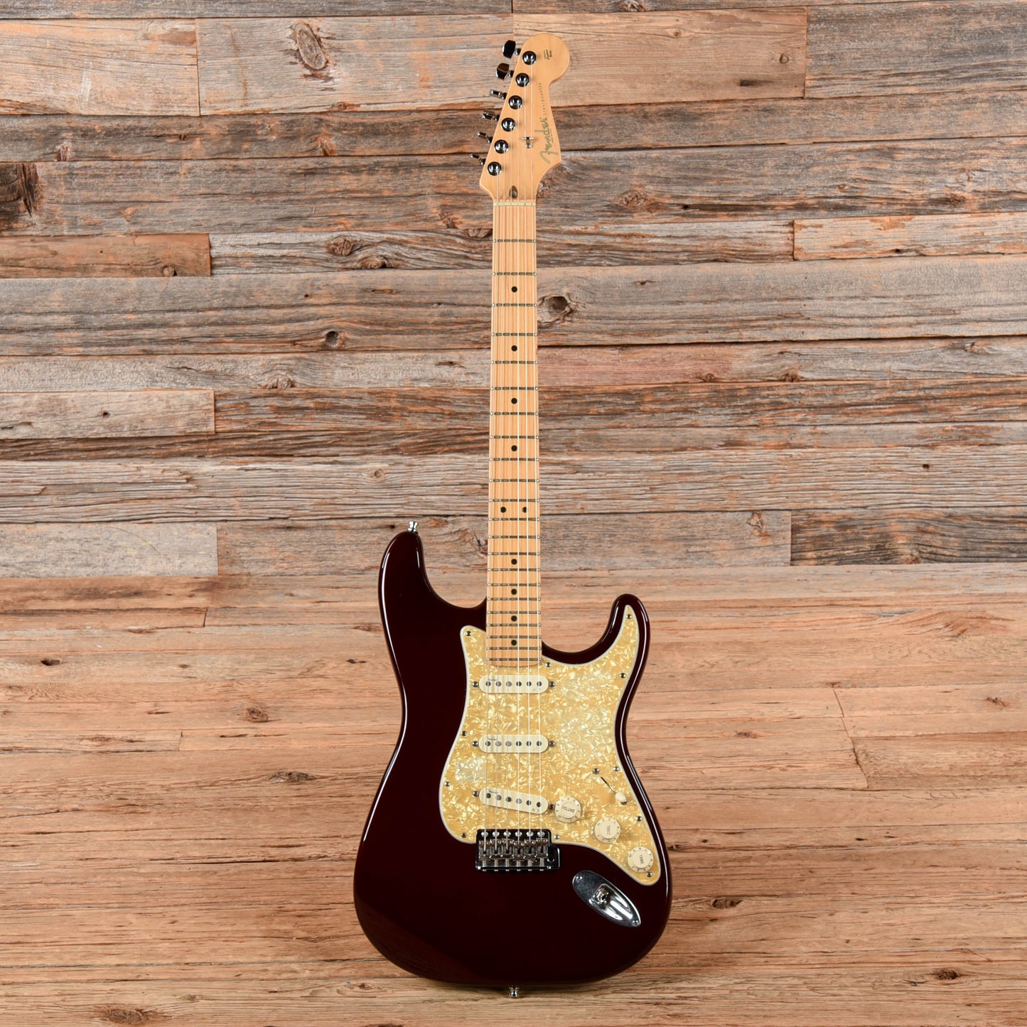 Fender American Series Stratocaster Neck with Unknown Fender Body Bordeaux Metallic Electric Guitars / Solid Body