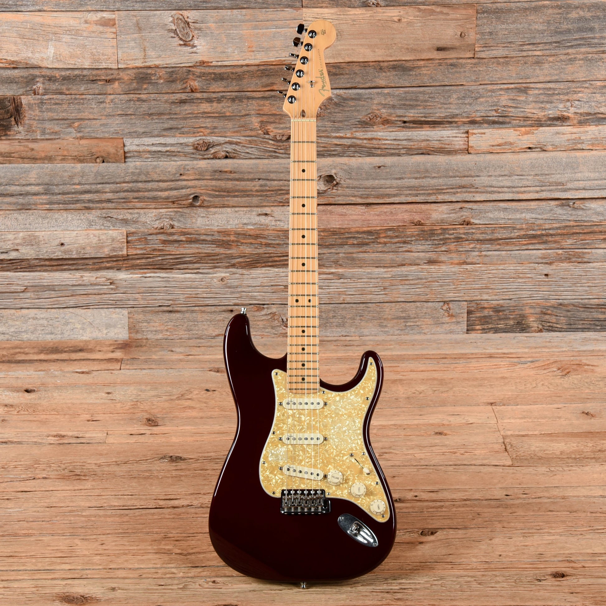 Fender American Series Stratocaster Neck with Unknown Fender Body Bordeaux Metallic Electric Guitars / Solid Body