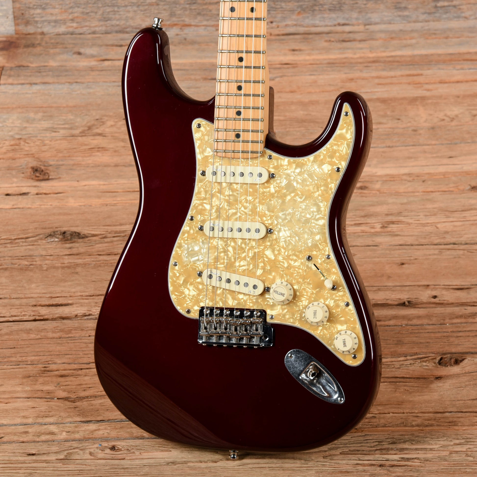 Fender American Series Stratocaster Neck with Unknown Fender Body Bordeaux Metallic Electric Guitars / Solid Body