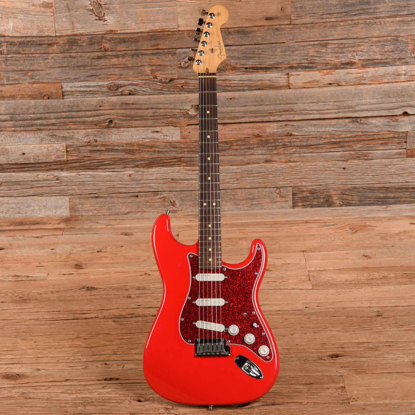 Fender American Series Stratocaster Neck with Unknown Fender Body Fiesta Red Electric Guitars / Solid Body