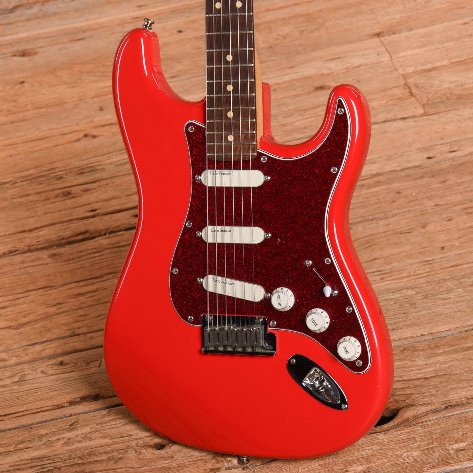 Fender American Series Stratocaster Neck with Unknown Fender Body Fiesta Red Electric Guitars / Solid Body