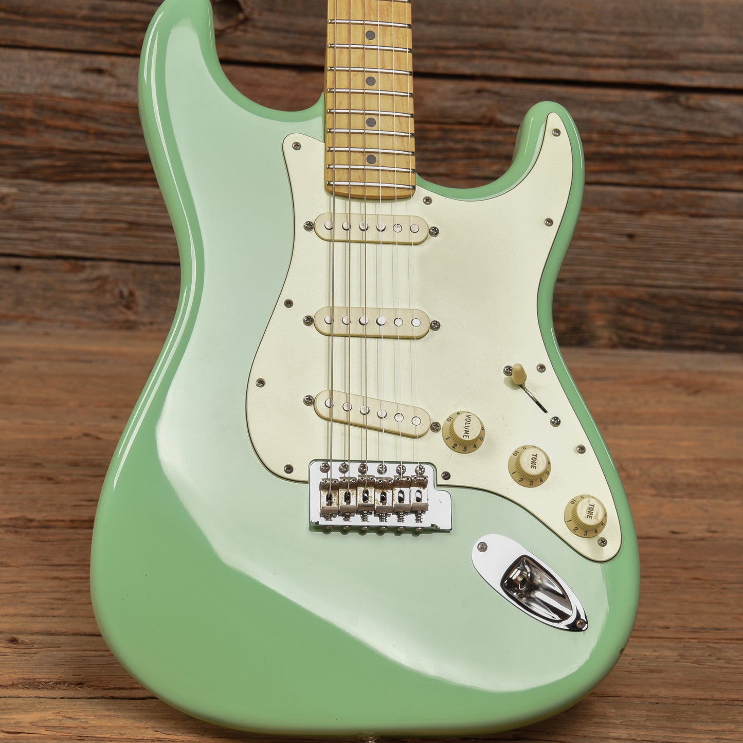 Fender American Special Stratocaster Surf Green 2013 Electric Guitars / Solid Body