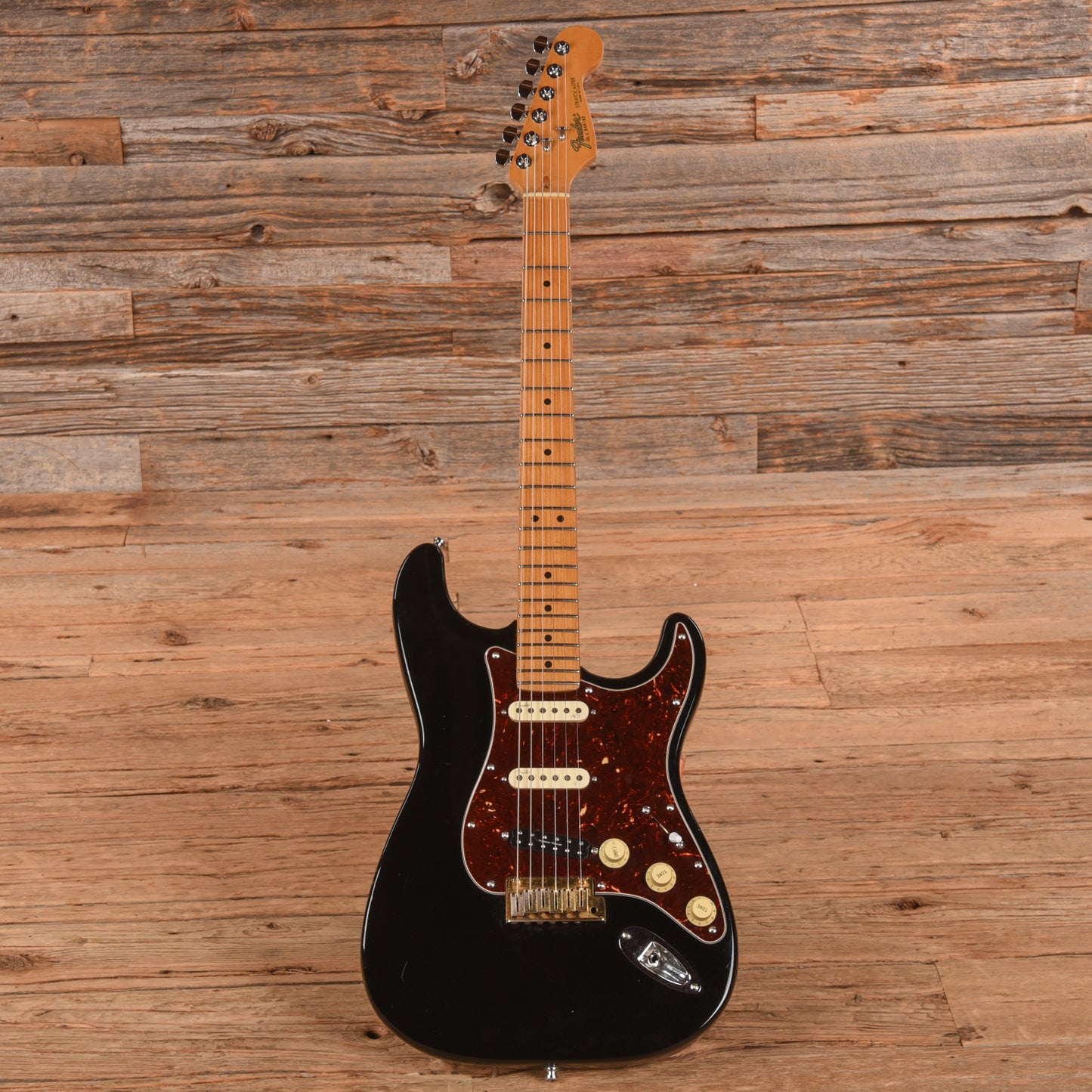 Fender American Standard Stratocaster Black 1989 Electric Guitars / Solid Body