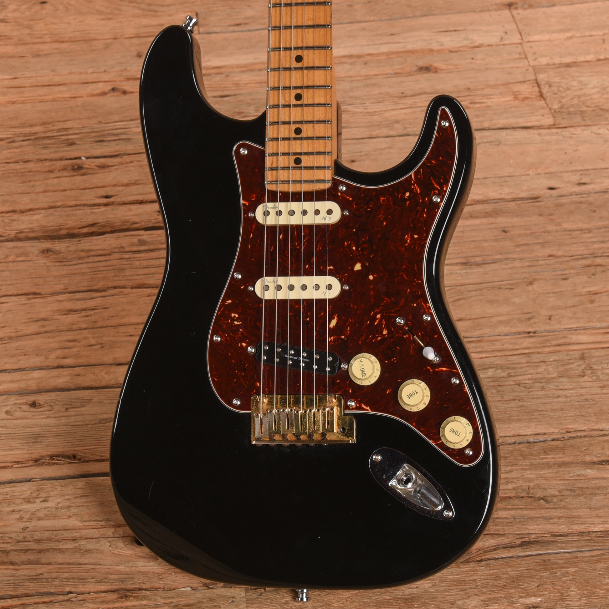 Fender American Standard Stratocaster Black 1989 Electric Guitars / Solid Body