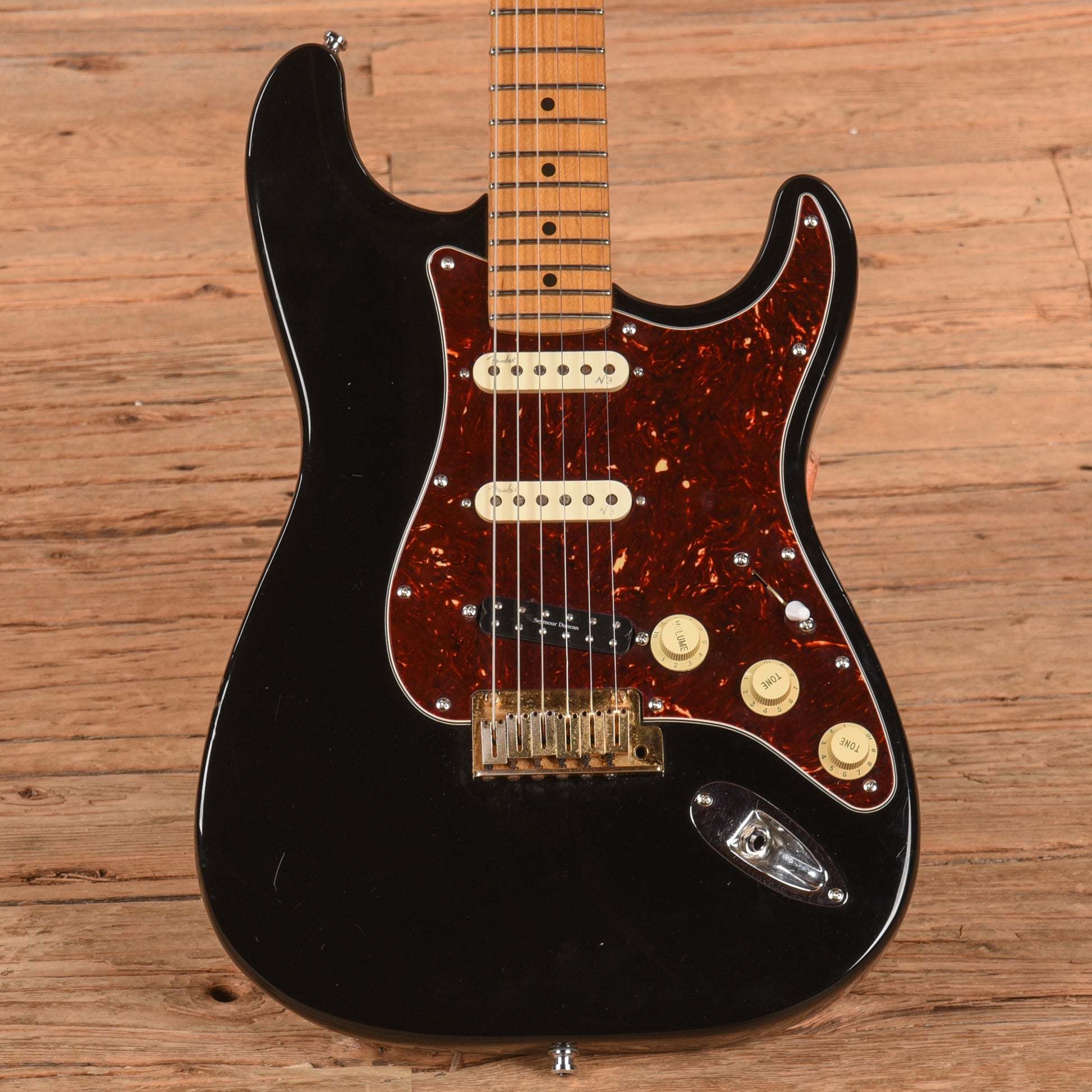 Fender American Standard Stratocaster Black 1989 Electric Guitars / Solid Body