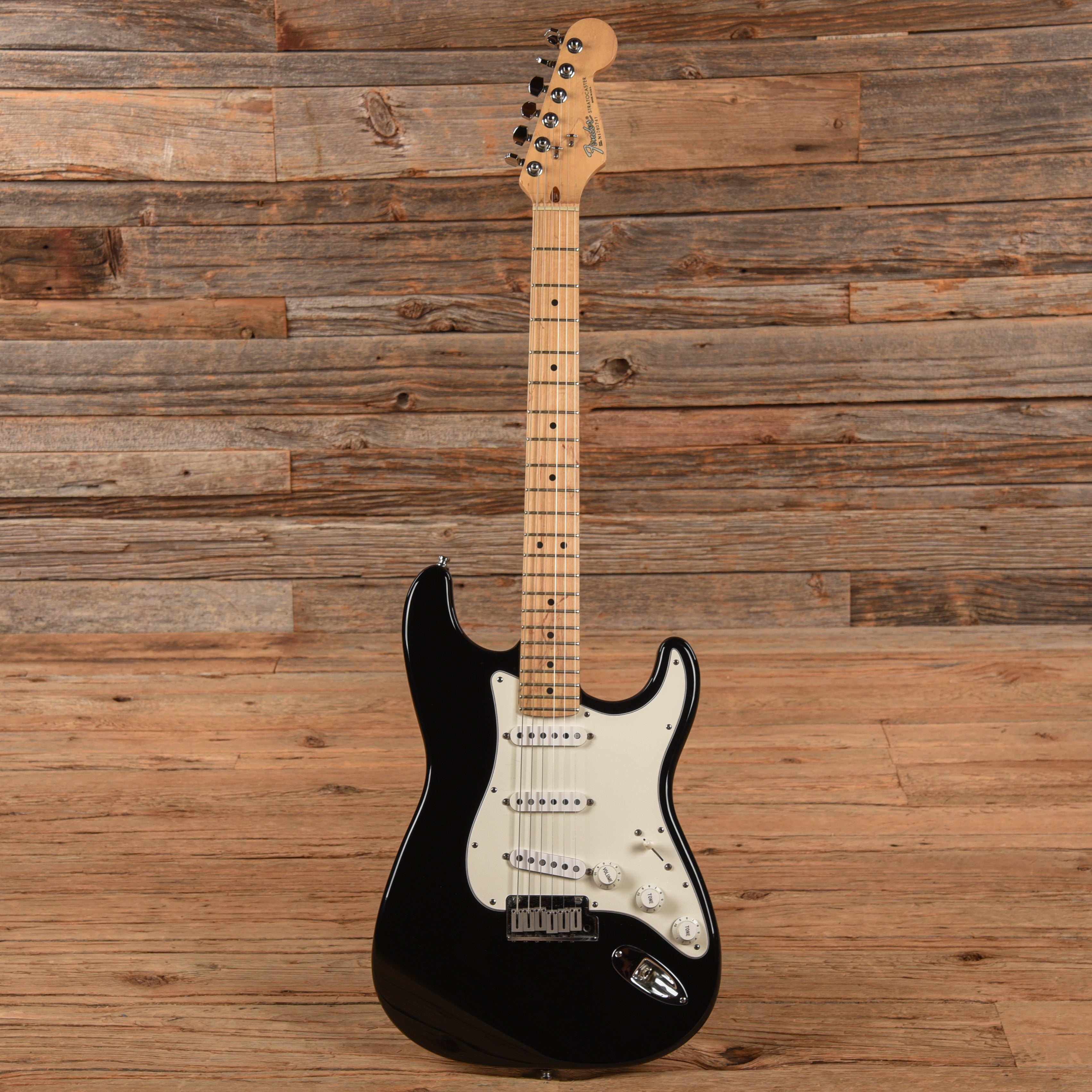 Fender American Standard Stratocaster Black 1991 Electric Guitars / Solid Body