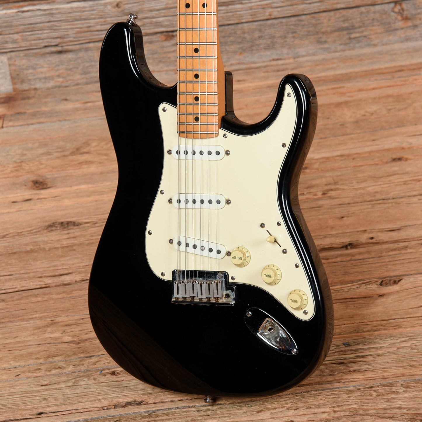 Fender American Standard Stratocaster Black 1996 Electric Guitars / Solid Body
