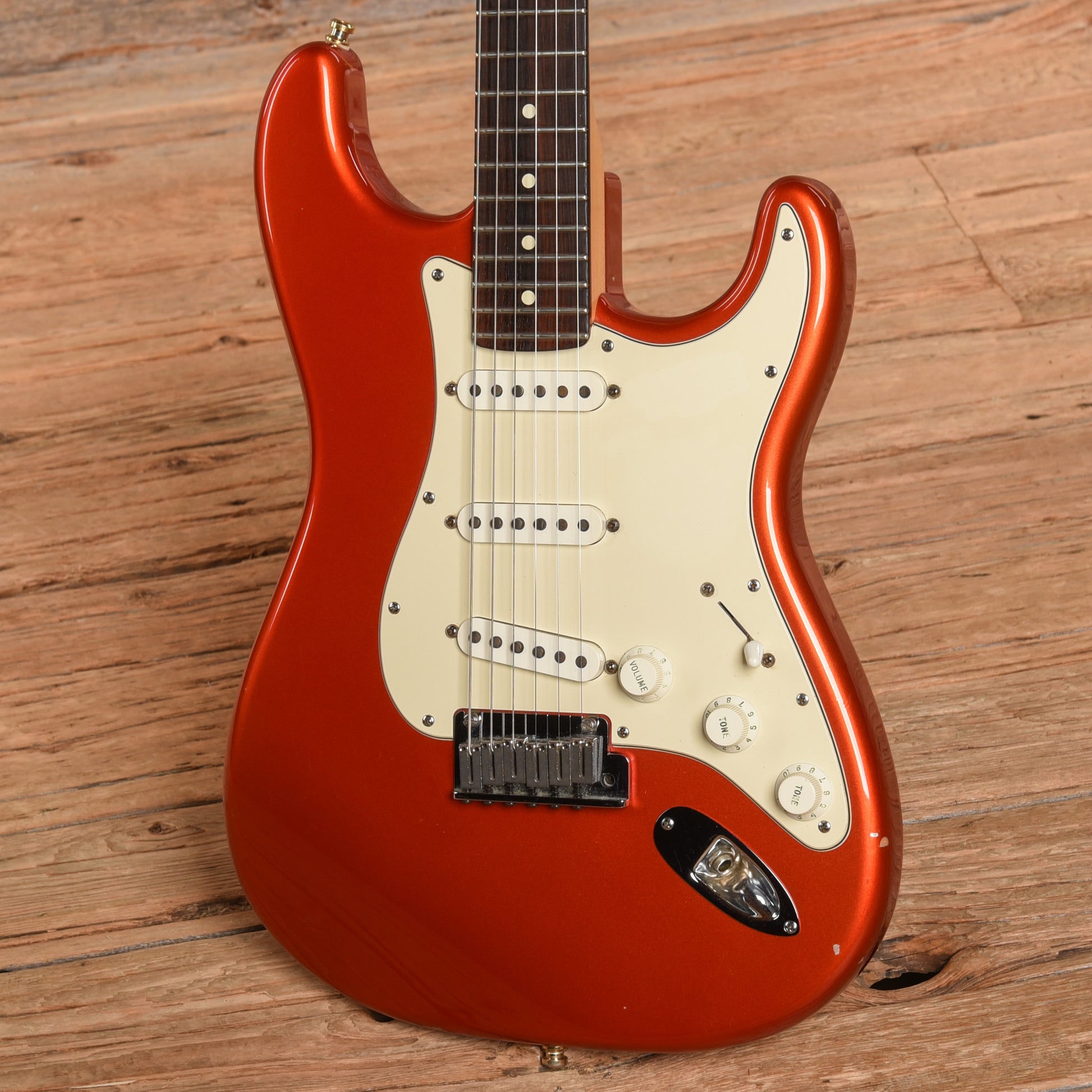 Fender American Standard Stratocaster Chrome Red 2002 Electric Guitars / Solid Body