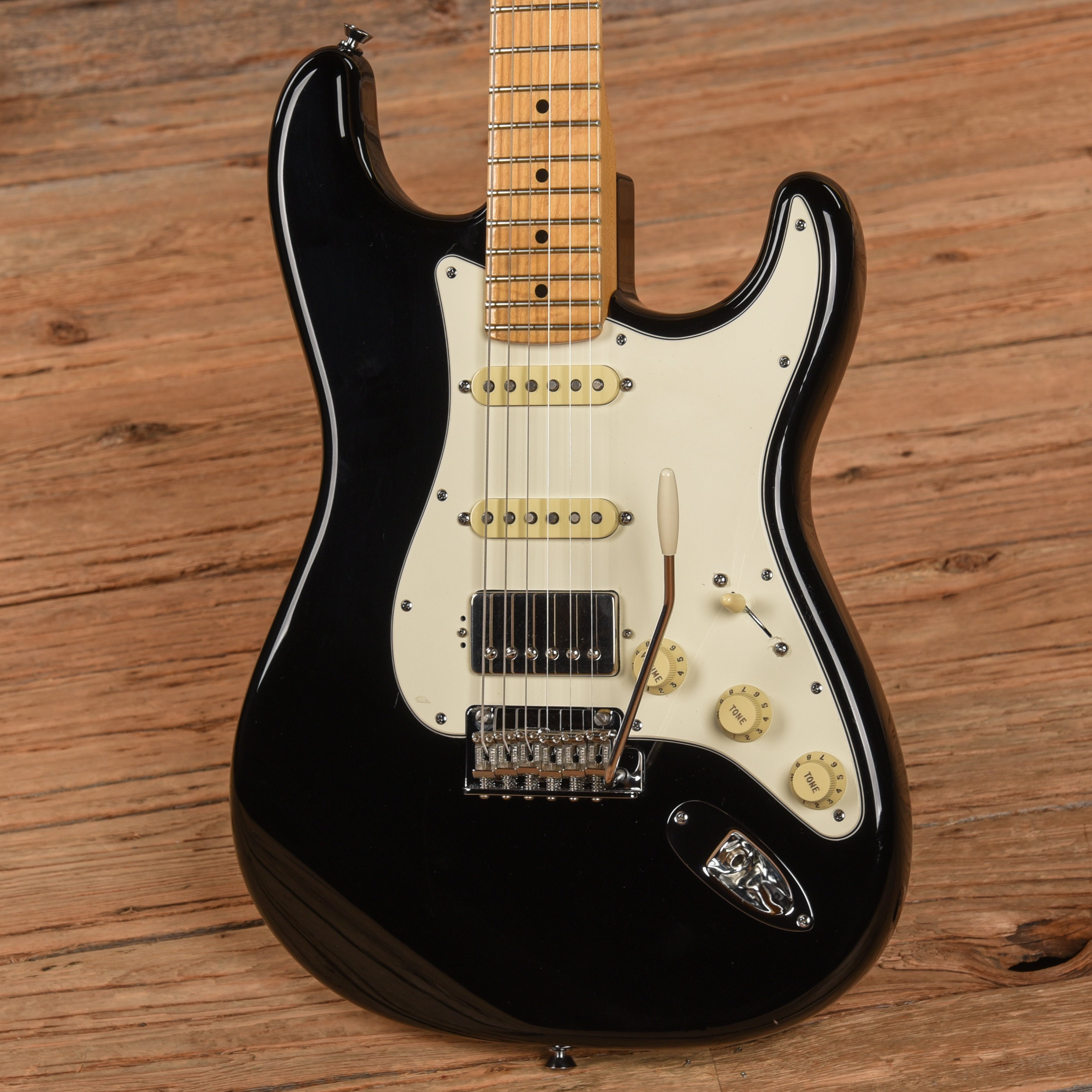 Fender American Standard Stratocaster HSS Black 2014 Electric Guitars / Solid Body