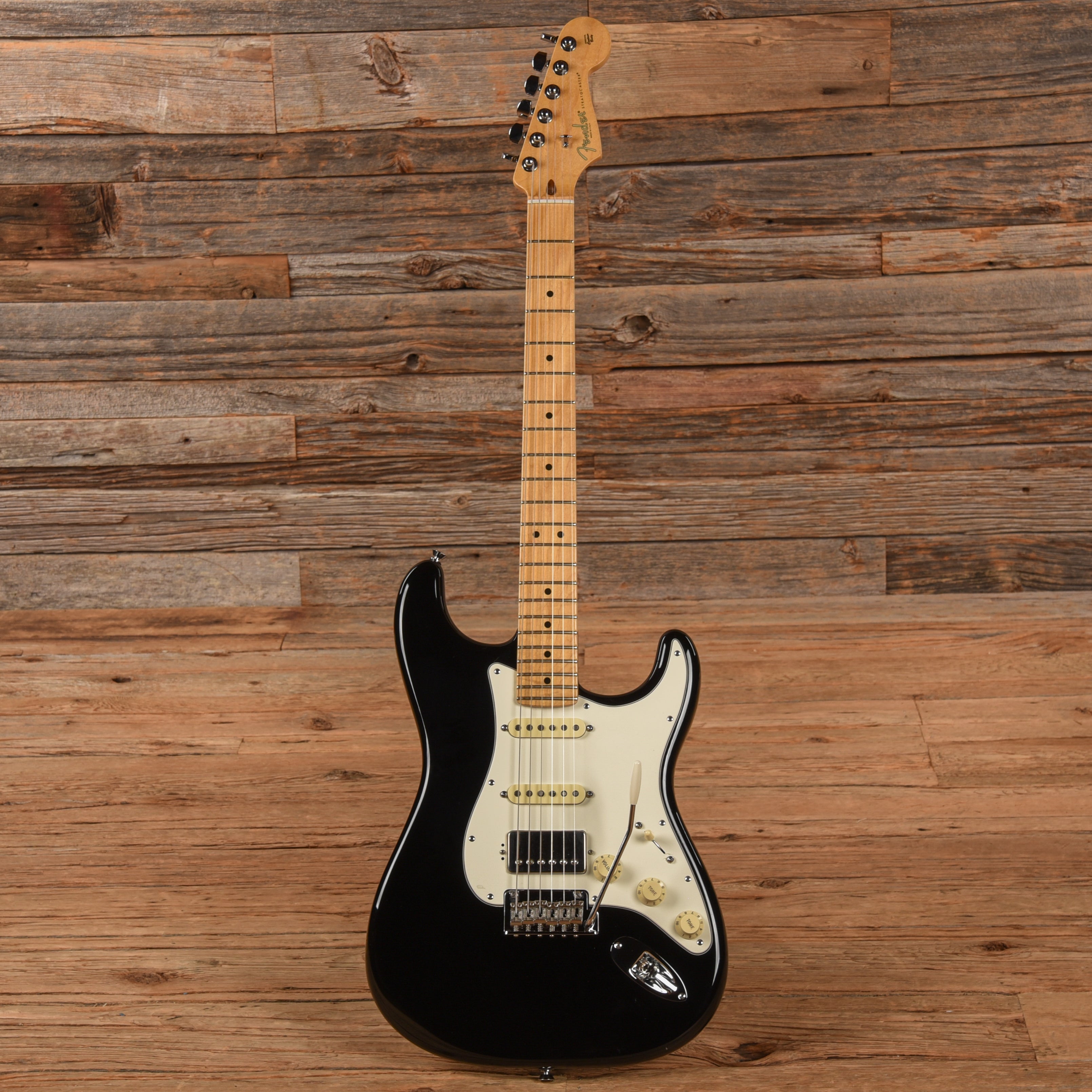 Fender American Standard Stratocaster HSS Black 2014 Electric Guitars / Solid Body