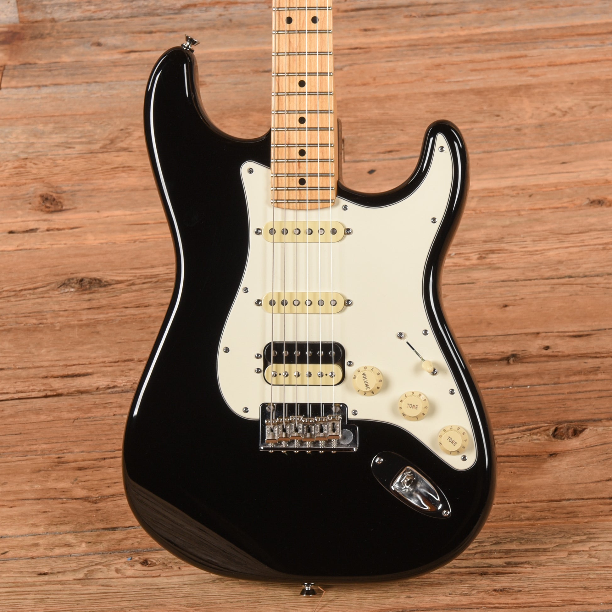 Fender American Standard Stratocaster HSS Shawbucker Black 2015 Electric Guitars / Solid Body