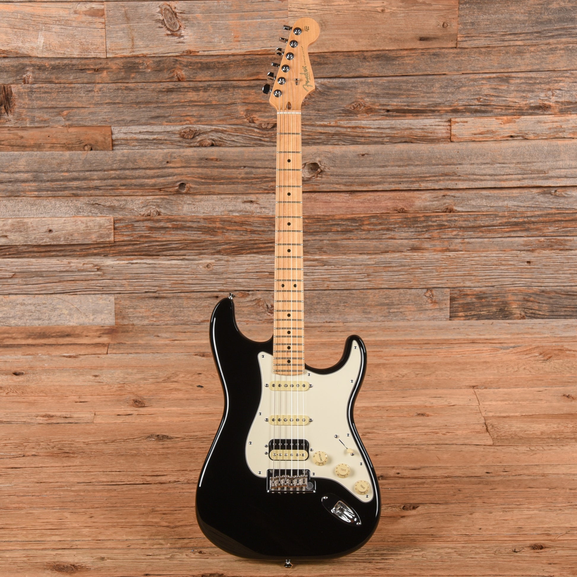 Fender American Standard Stratocaster HSS Shawbucker Black 2015 Electric Guitars / Solid Body