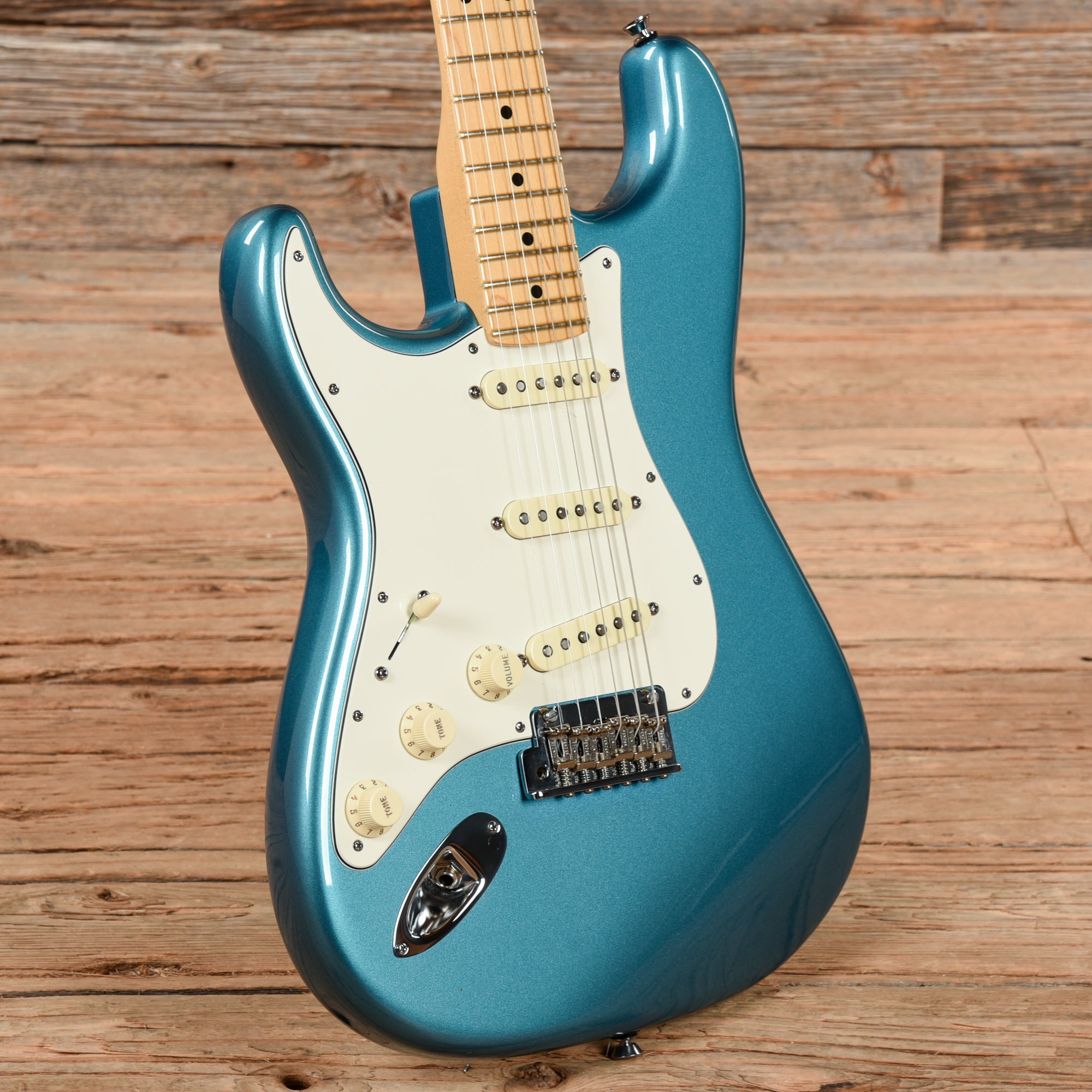 Fender American Standard Stratocaster Mystic Blue 2012 LEFTY Electric Guitars / Solid Body