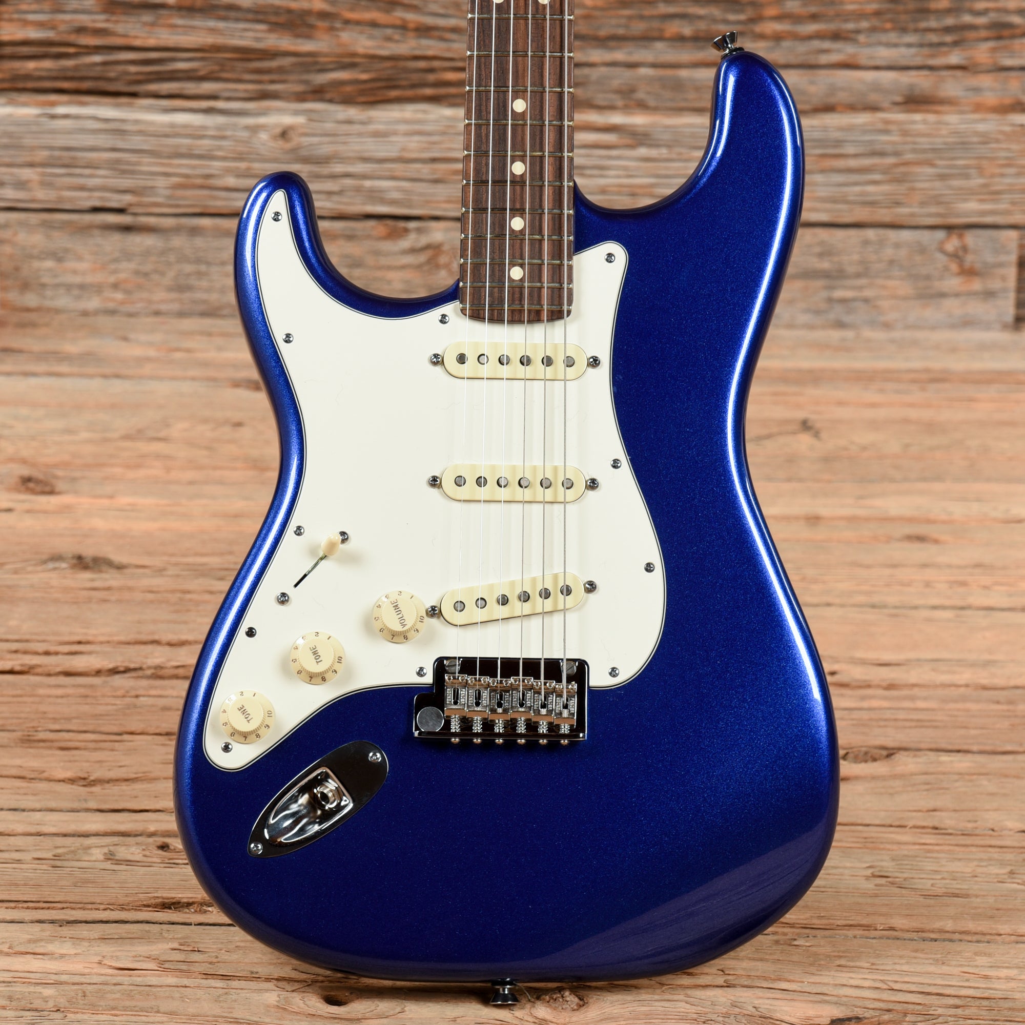 Fender American Standard Stratocaster Mystic Blue 2012 LEFTY Electric Guitars / Solid Body