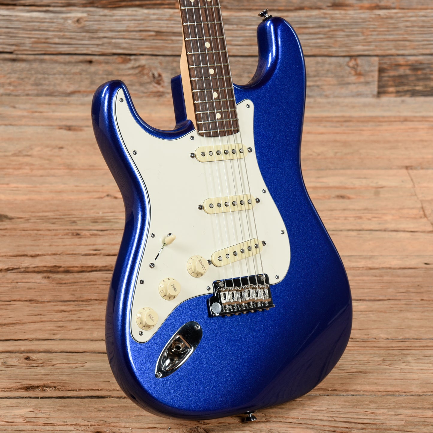 Fender American Standard Stratocaster Mystic Blue 2012 LEFTY Electric Guitars / Solid Body