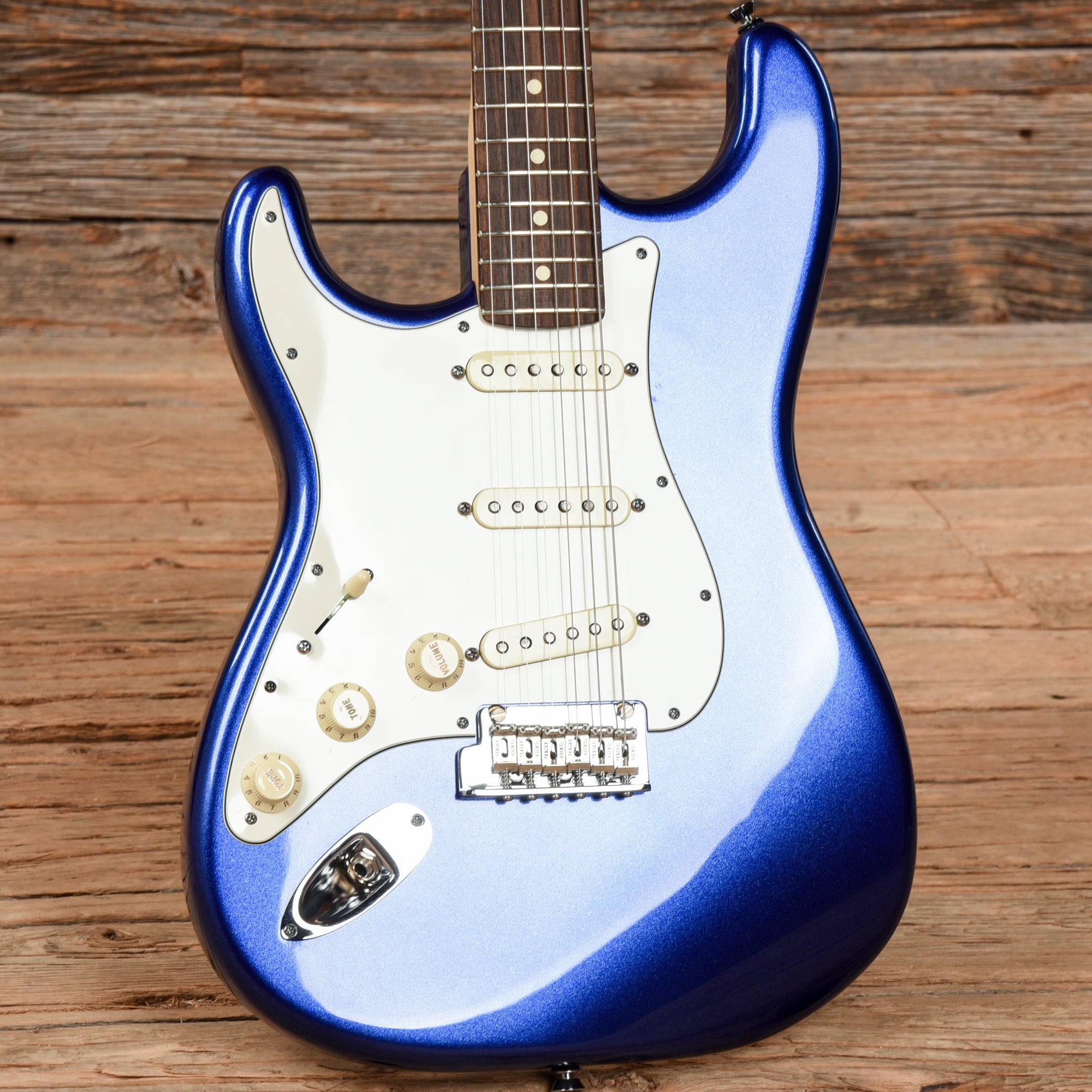 Fender American Standard Stratocaster Mystic Blue 2012 LEFTY Electric Guitars / Solid Body