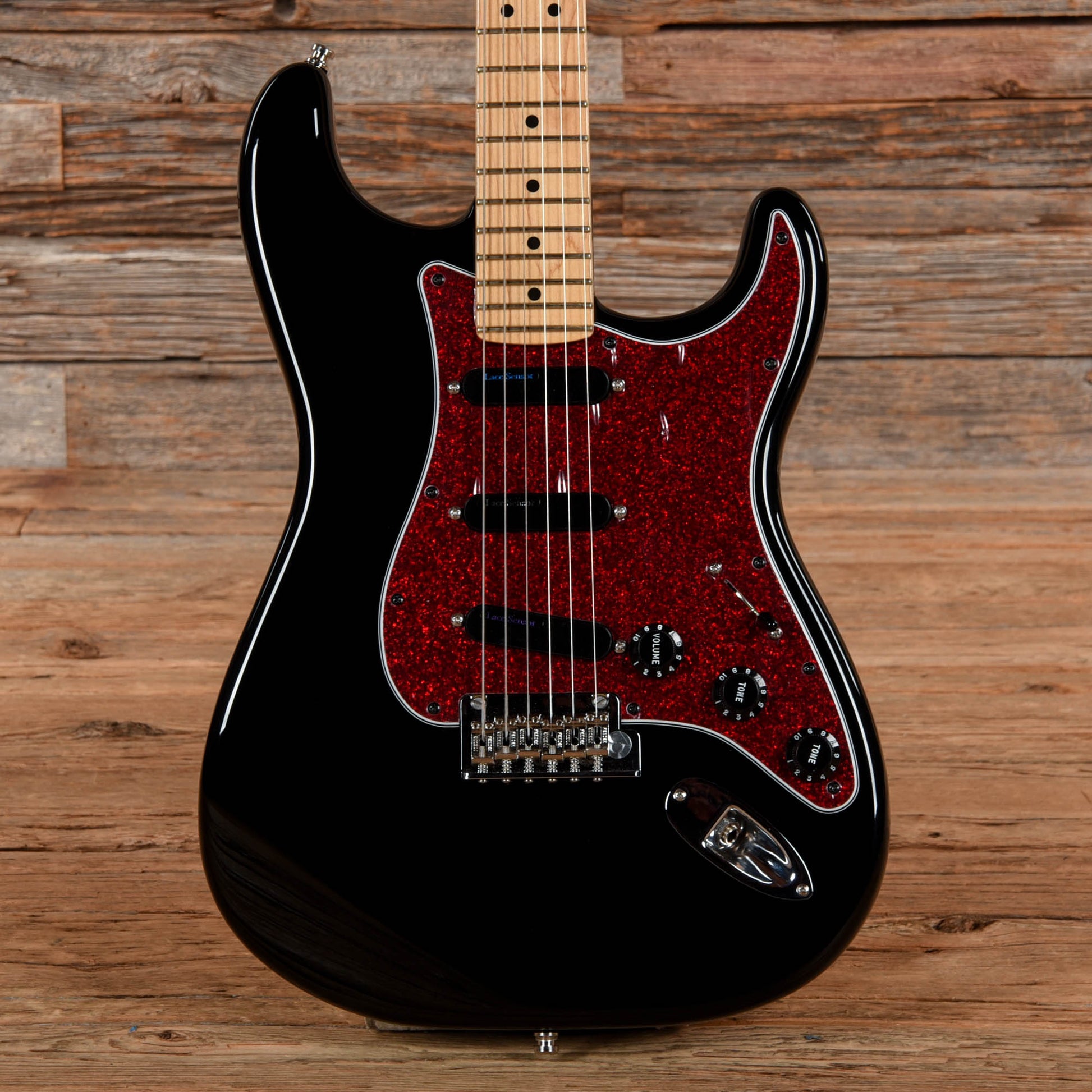 Fender American Standard Stratocaster Neck with American Professional Body Black Electric Guitars / Solid Body