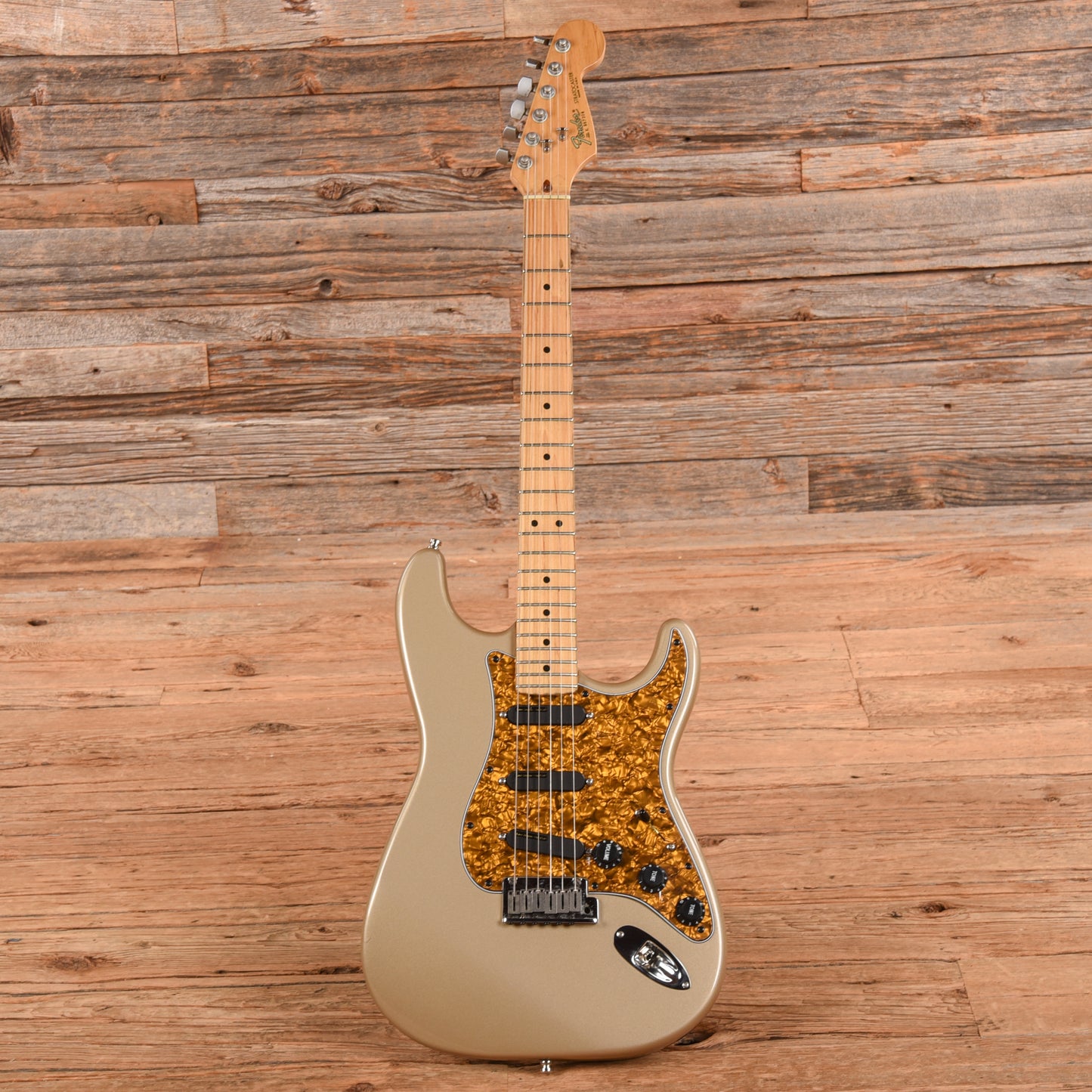 Fender American Standard Stratocaster Neck with Unknown Body Shoreline Gold Electric Guitars / Solid Body