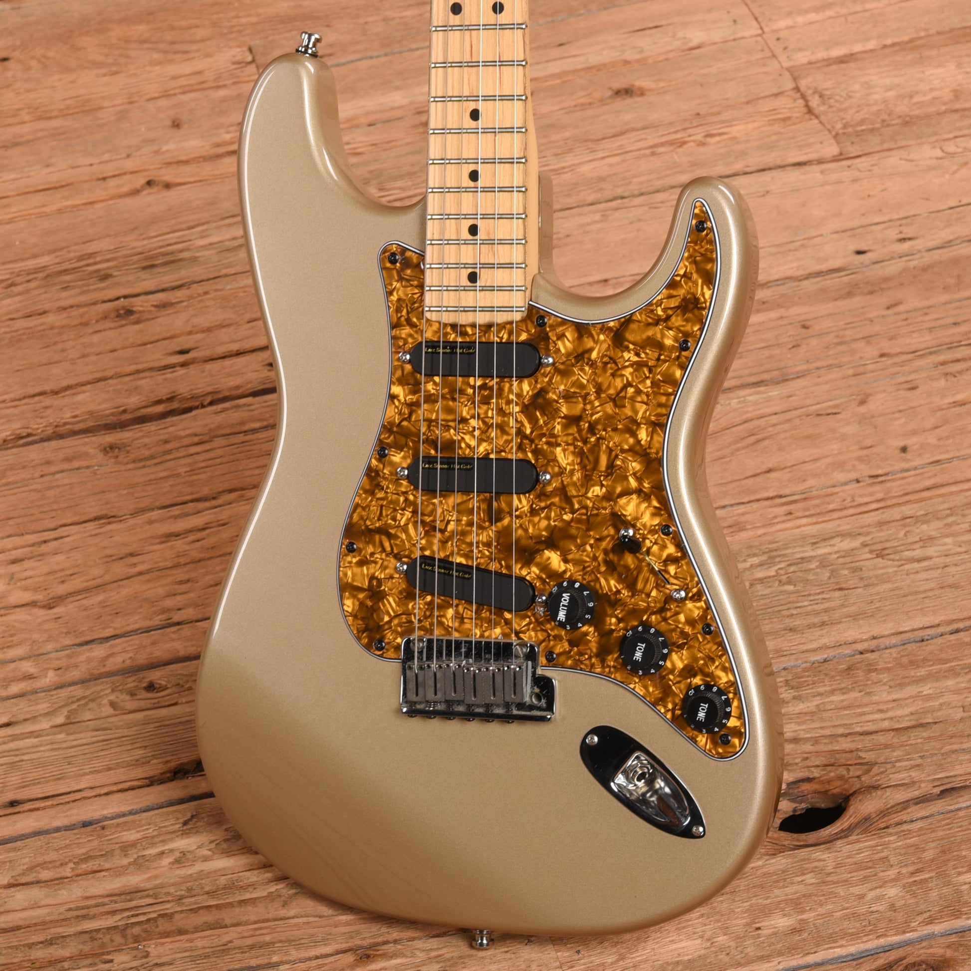 Fender American Standard Stratocaster Neck with Unknown Body Shoreline Gold Electric Guitars / Solid Body
