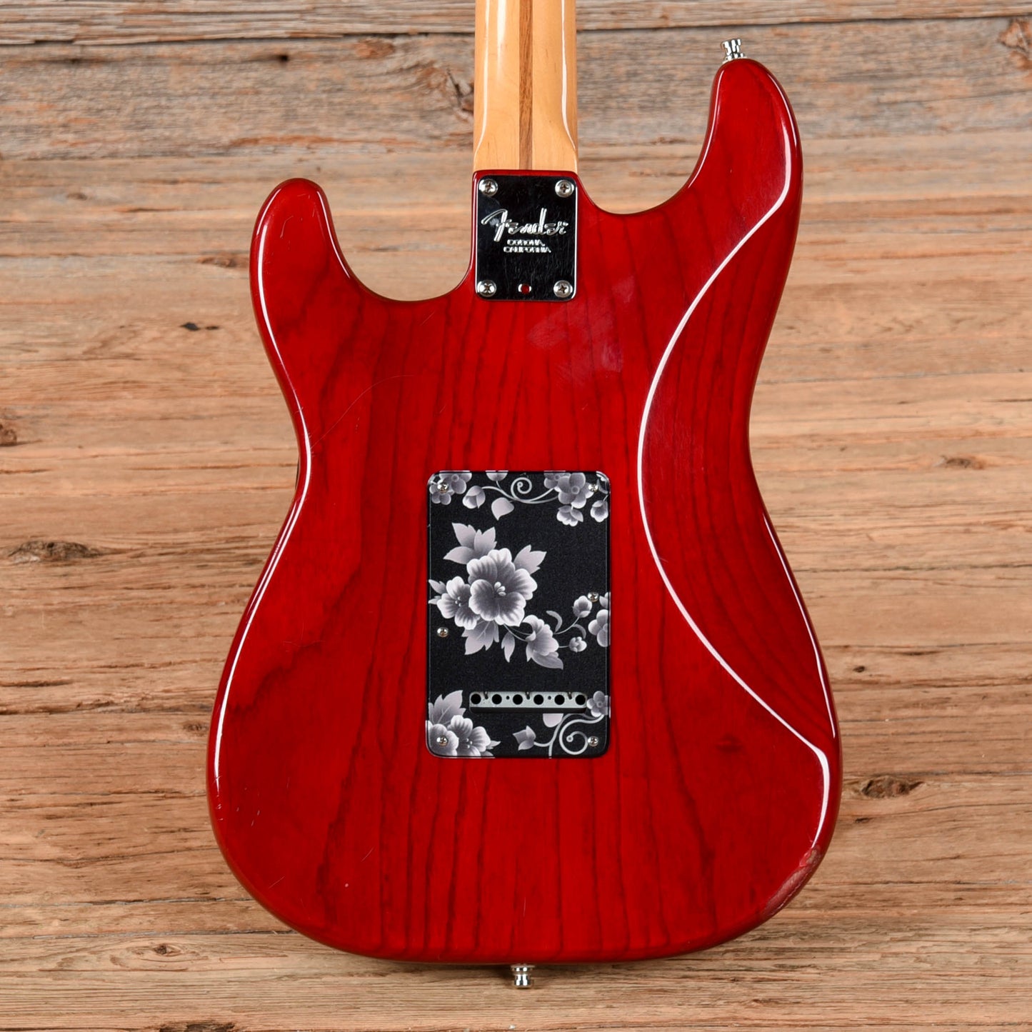 Fender American Standard Stratocaster Neck with Unknown Body Transparent Red Electric Guitars / Solid Body