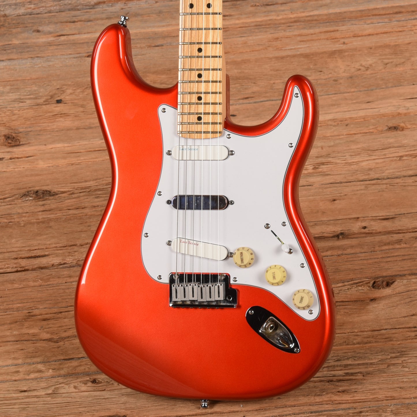 Fender American Standard Stratocaster Neck with Unknown Fender Body Autumn Blaze Metallic Electric Guitars / Solid Body