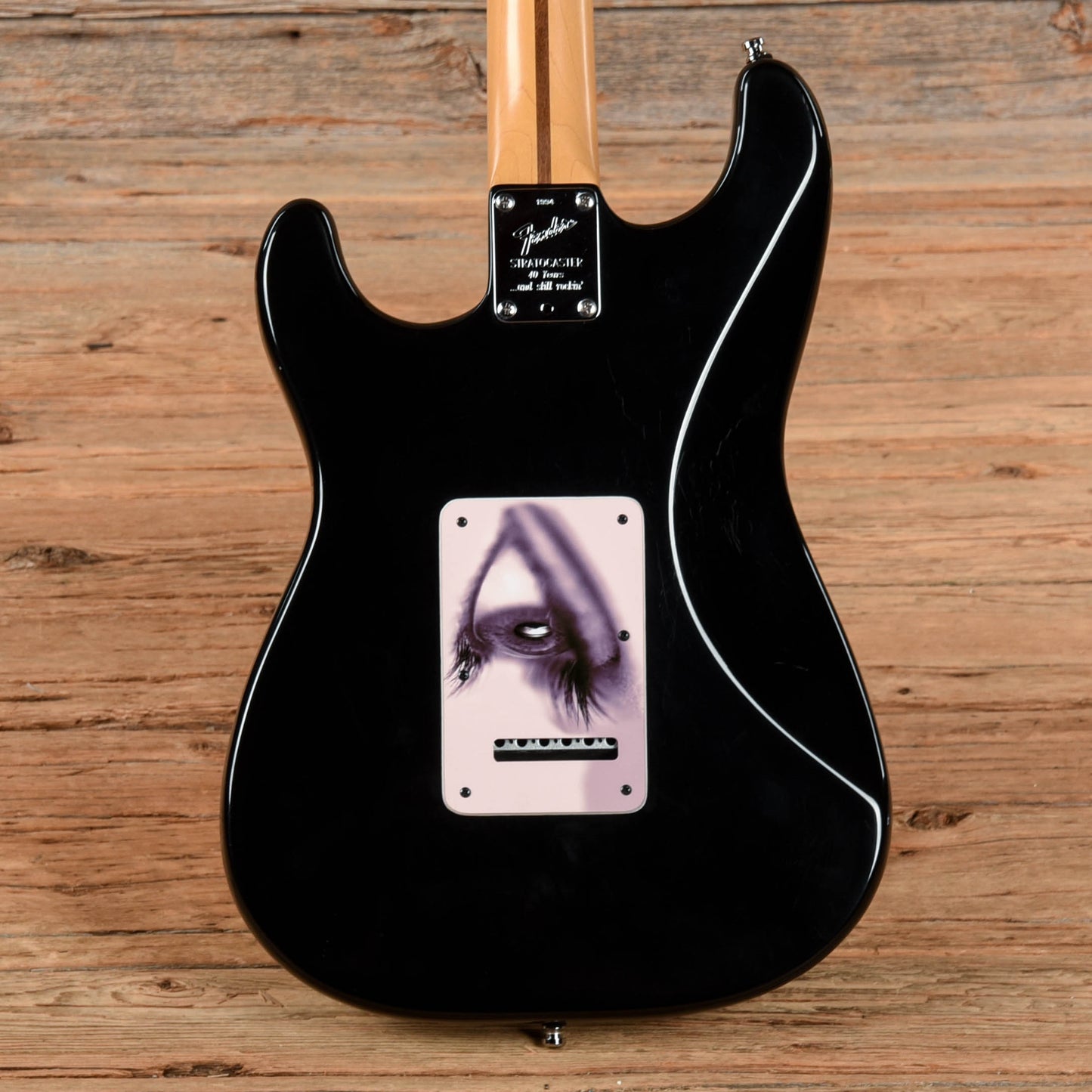 Fender American Standard Stratocaster Neck with Unknown Fender Body Black Electric Guitars / Solid Body